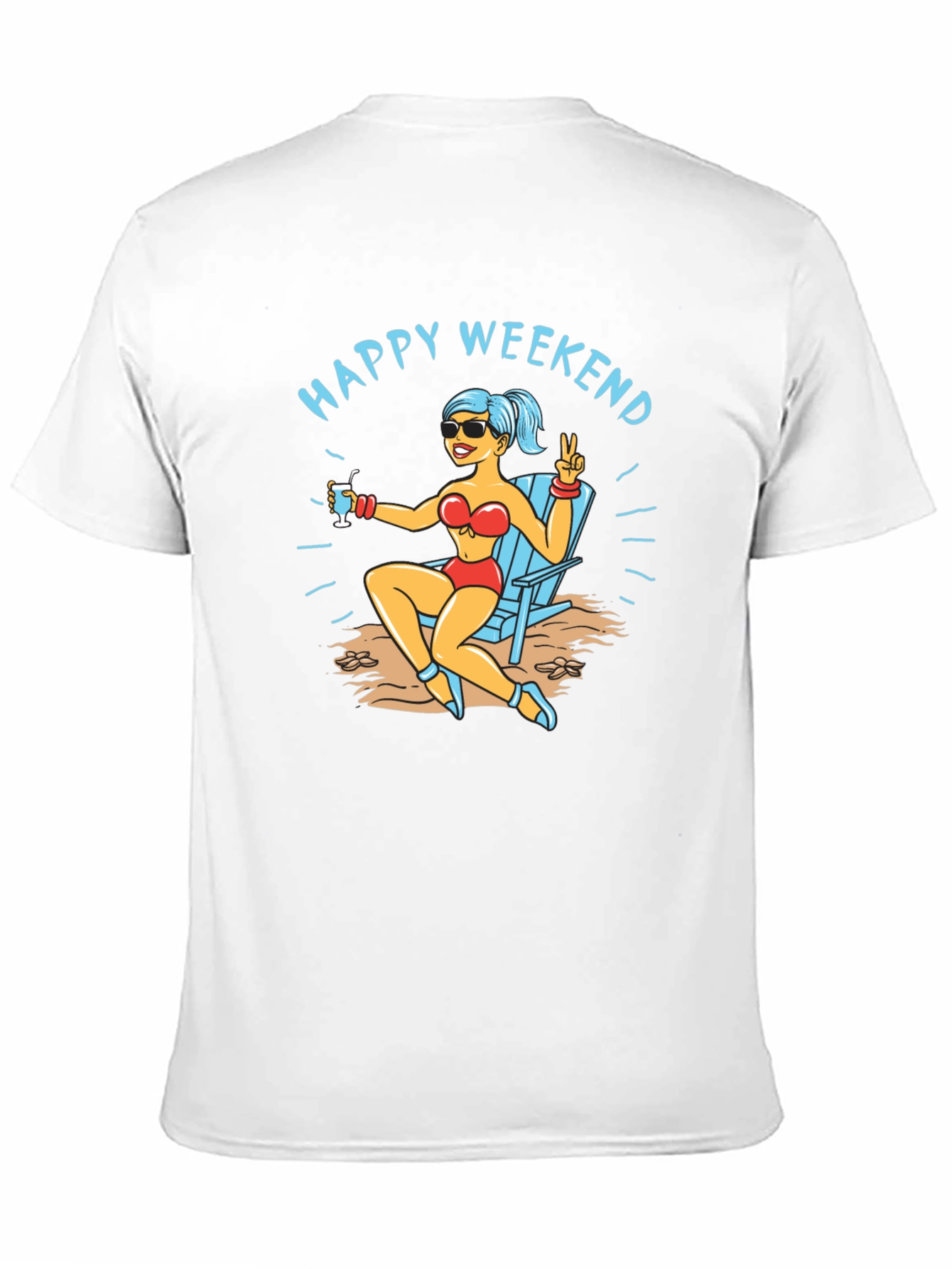 Happy Weekend T-Shirt Beach Vacation Tee