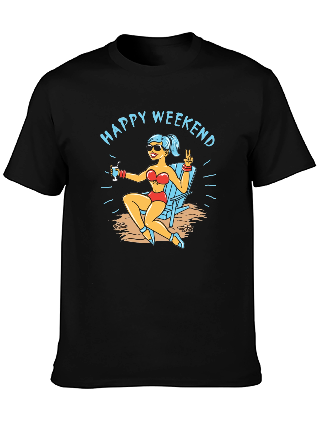 Happy Weekend T-Shirt Beach Vacation Tee