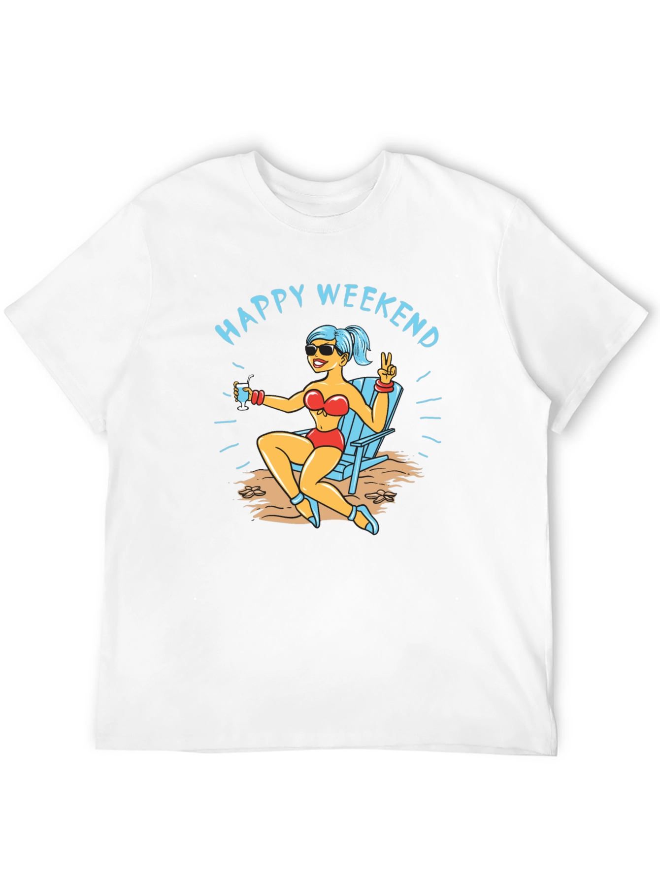 Happy Weekend T-Shirt Beach Vacation Tee