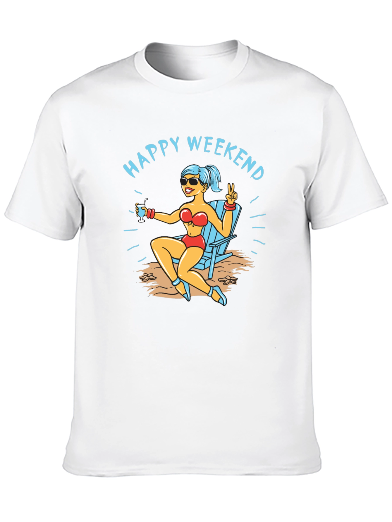 Happy Weekend T-Shirt Beach Vacation Tee