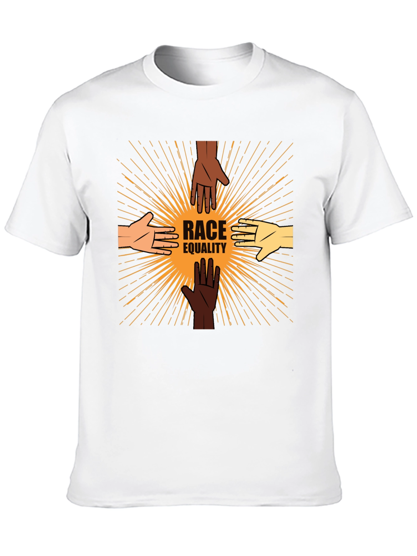 Race Equality T-Shirt: United Hands Design