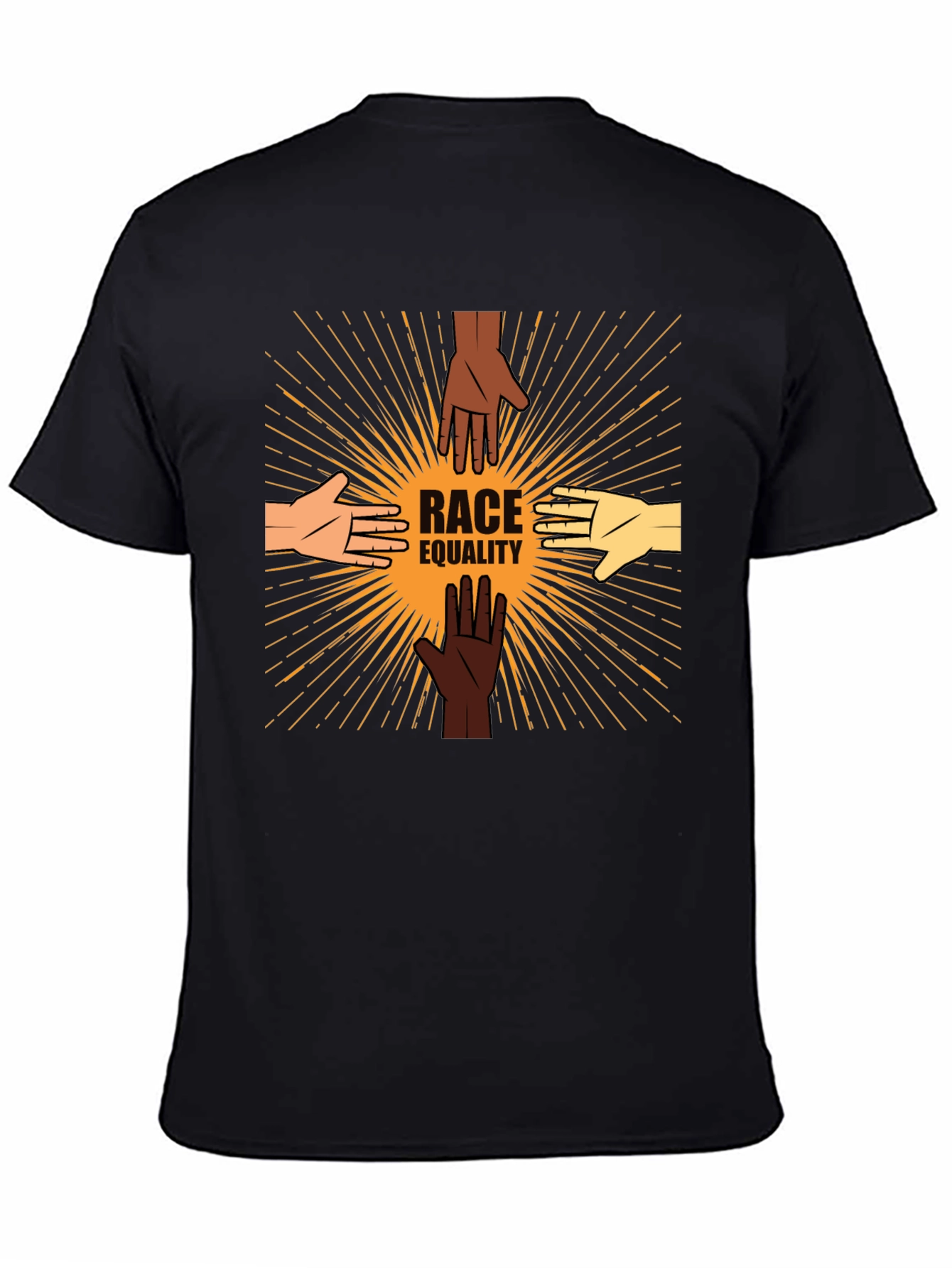 Race Equality T-Shirt: United Hands Design
