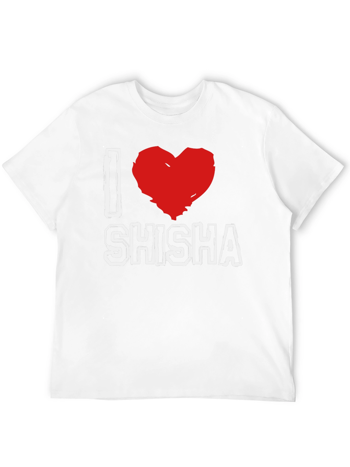 I Love Shisha Graphic T-Shirt - Black