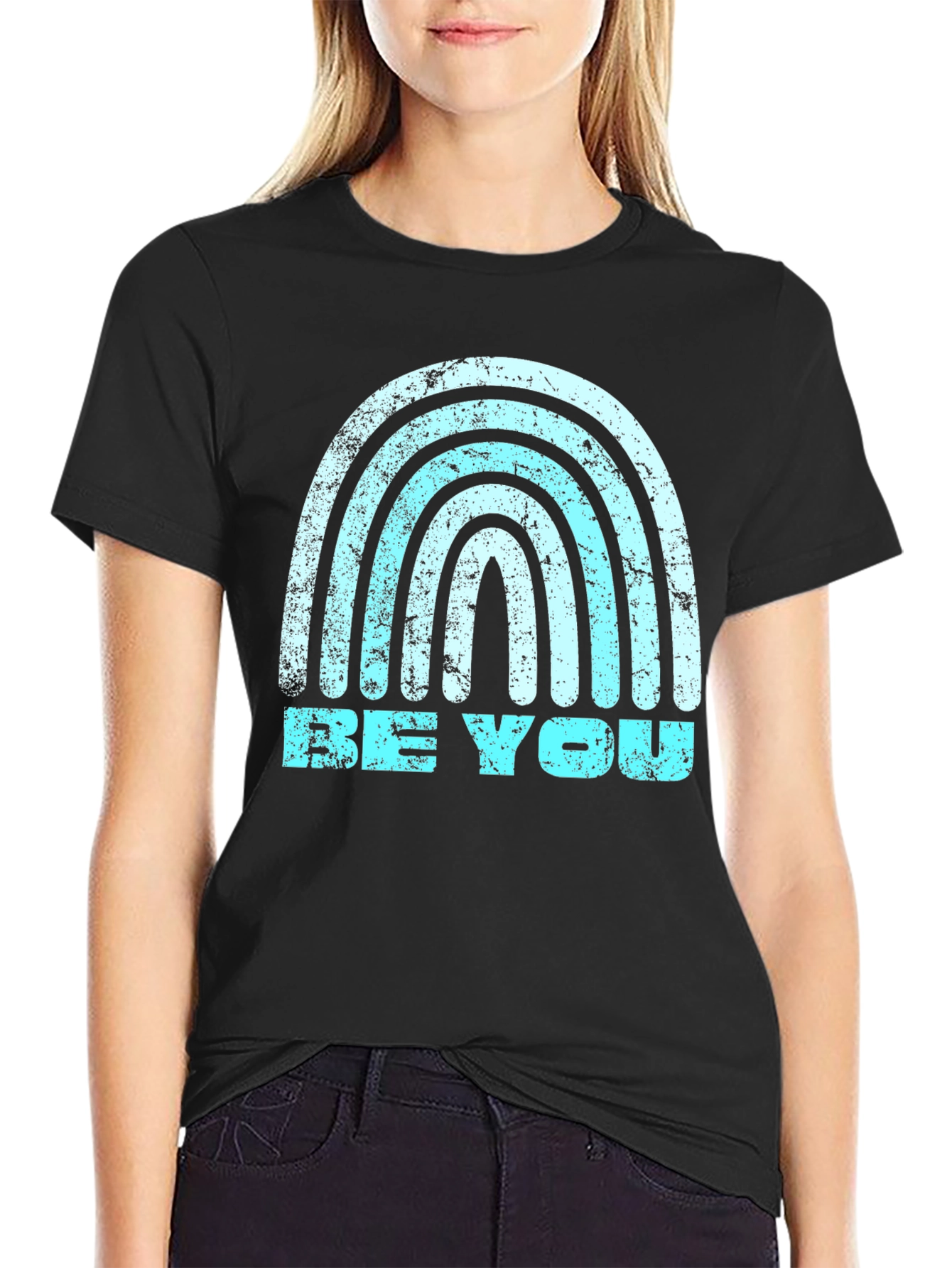 Be You Graphic Tee - Rainbow Design