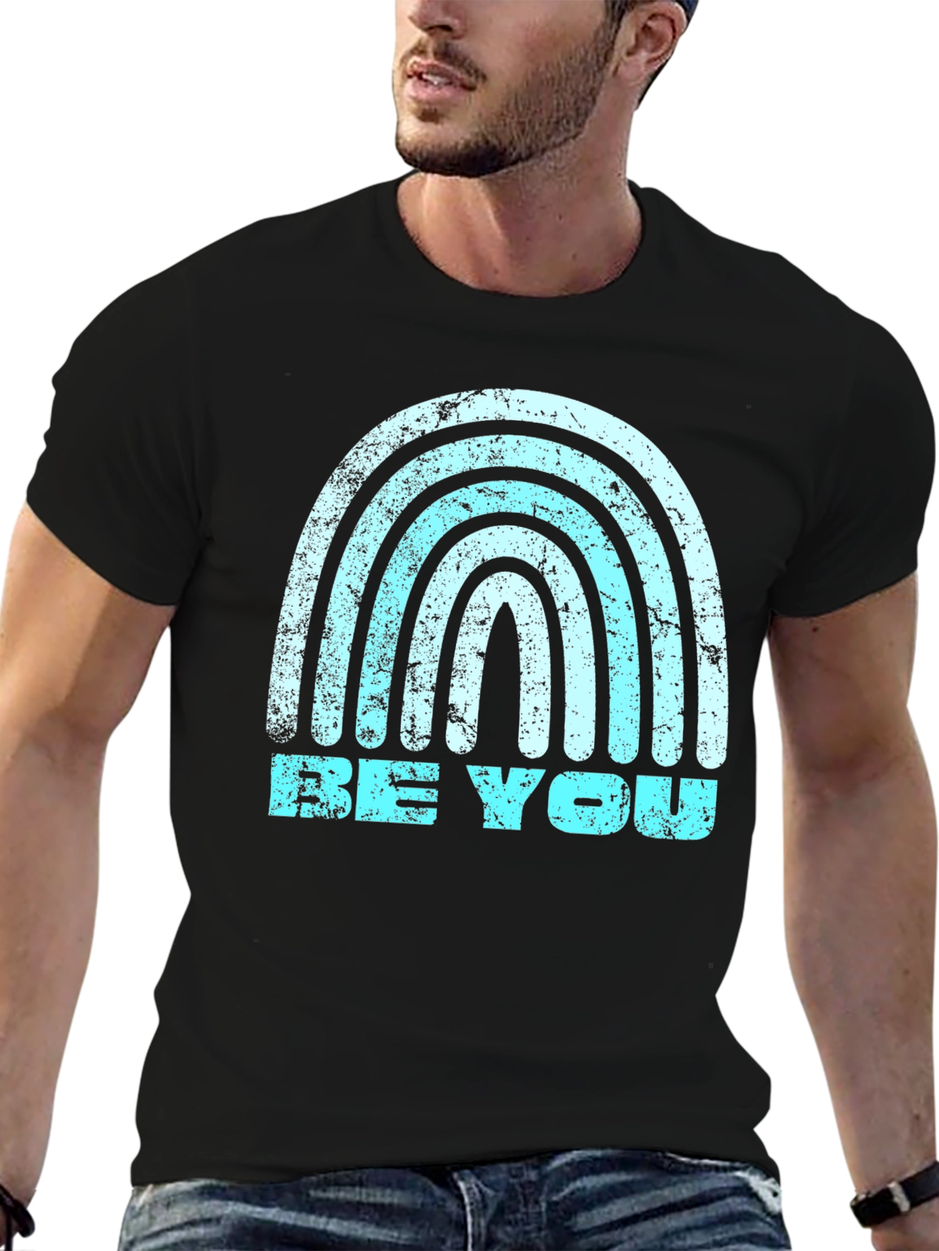 Be You Graphic Tee - Rainbow Design