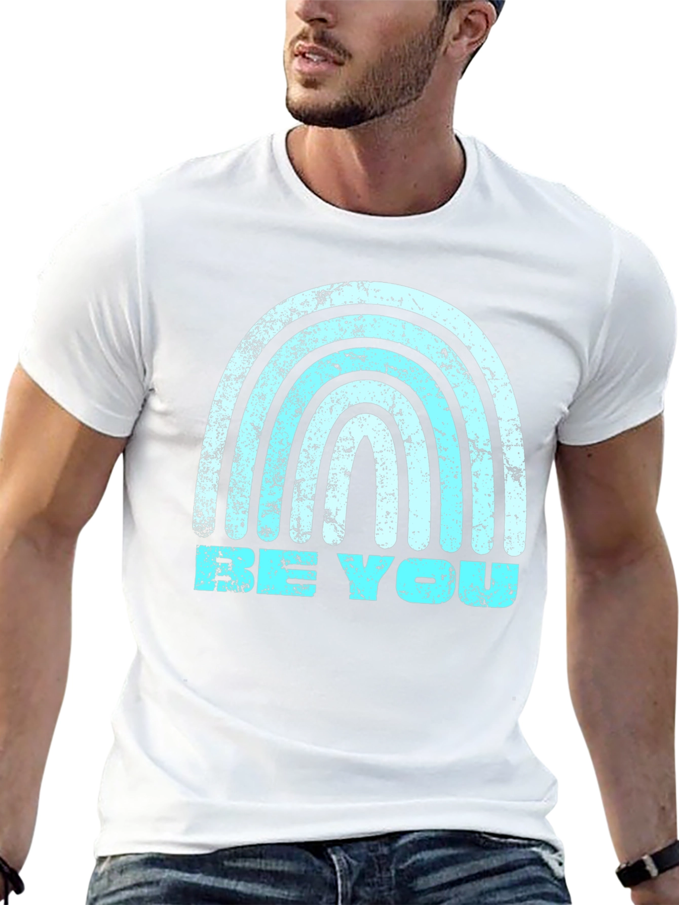 Be You Graphic Tee - Rainbow Design