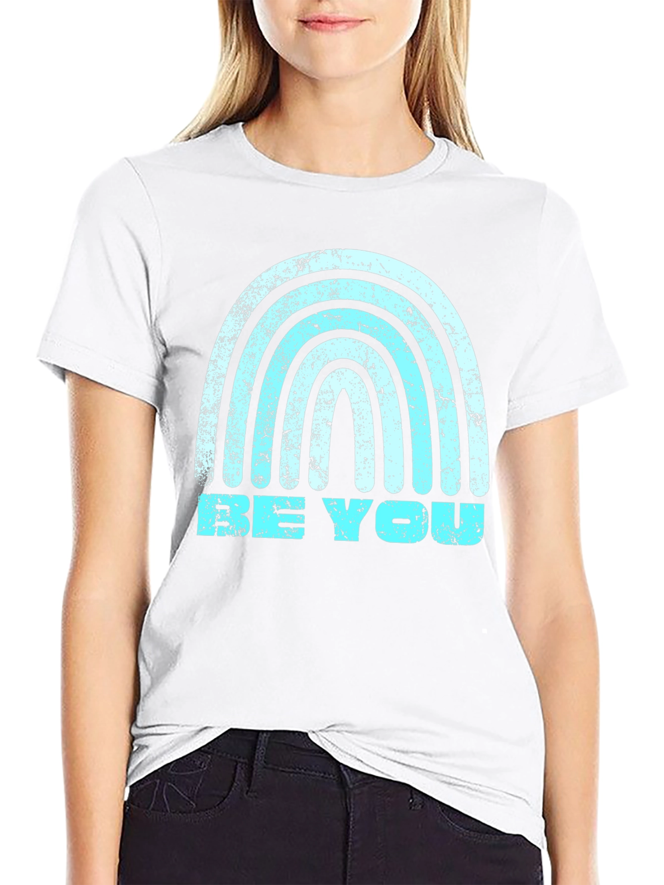 Be You Graphic Tee - Rainbow Design
