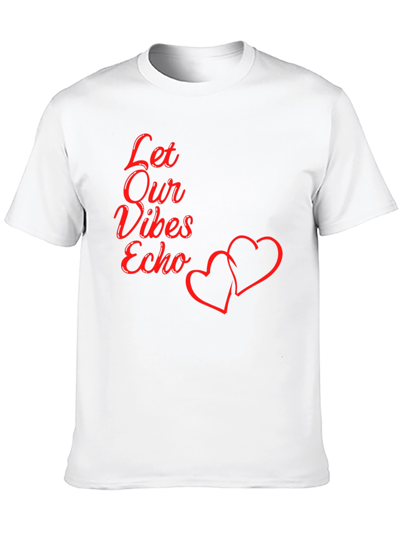 Let Our Vibes Echo Graphic Tee - Black