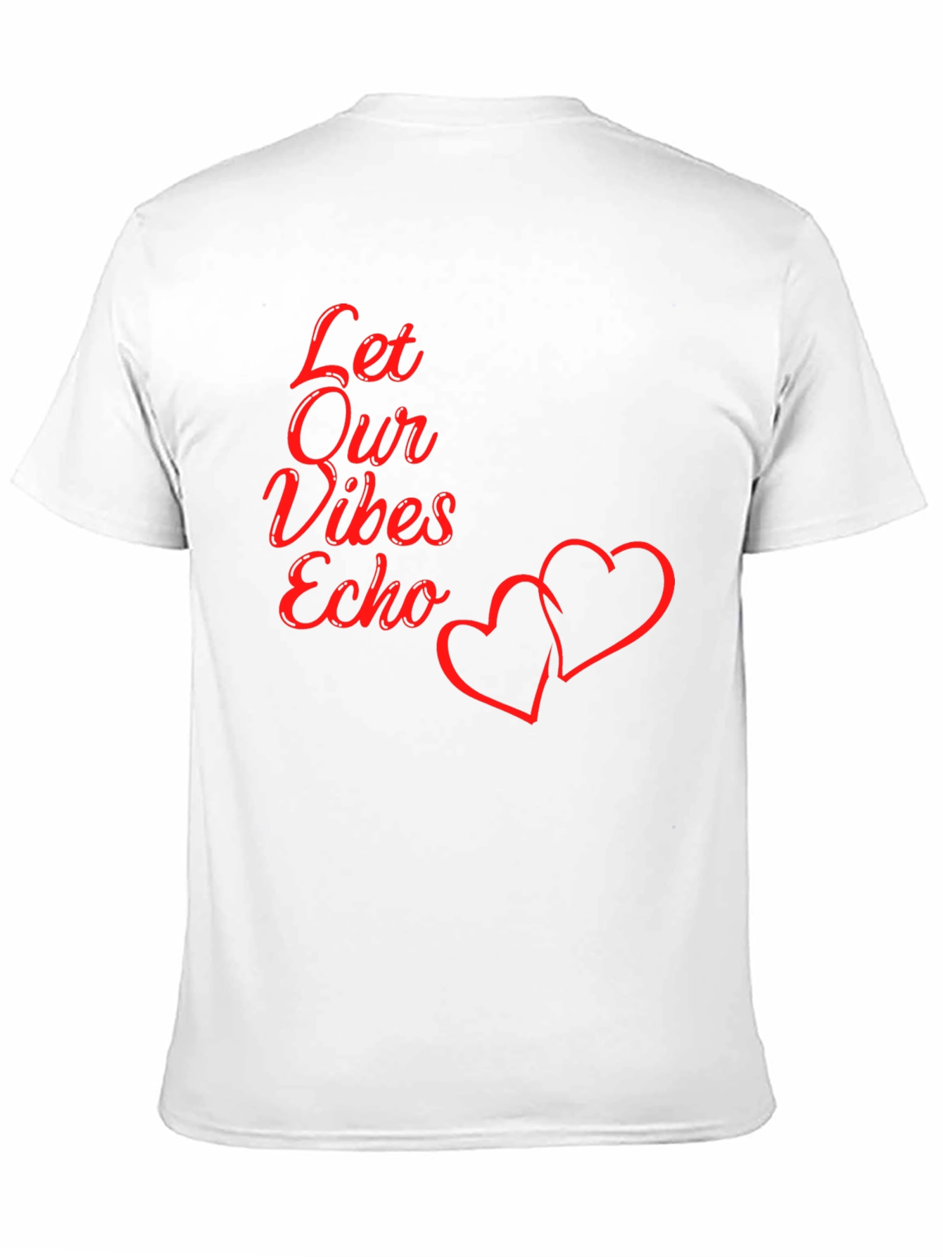 Let Our Vibes Echo Graphic Tee - Black