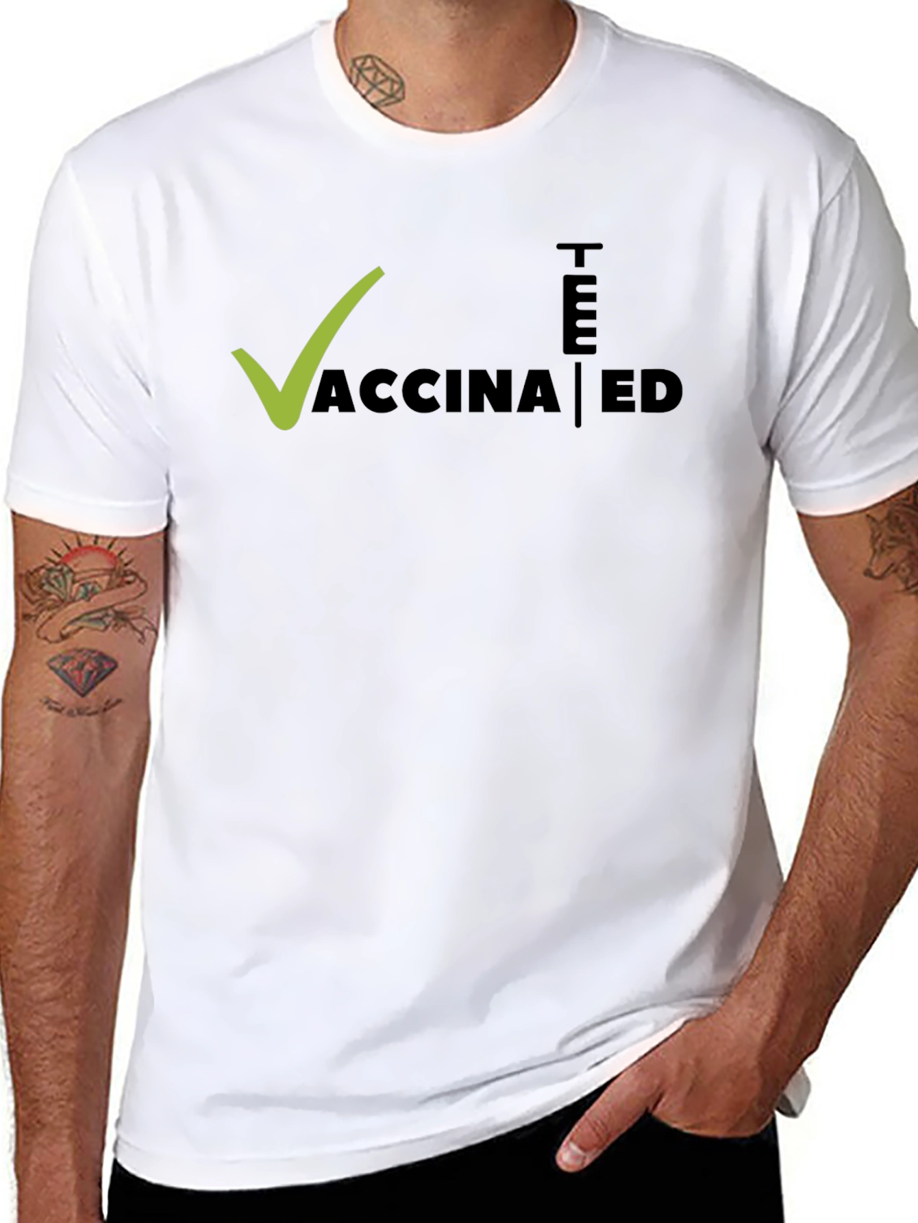 Vaccinated Tee - Stylish Statement T-Shirt