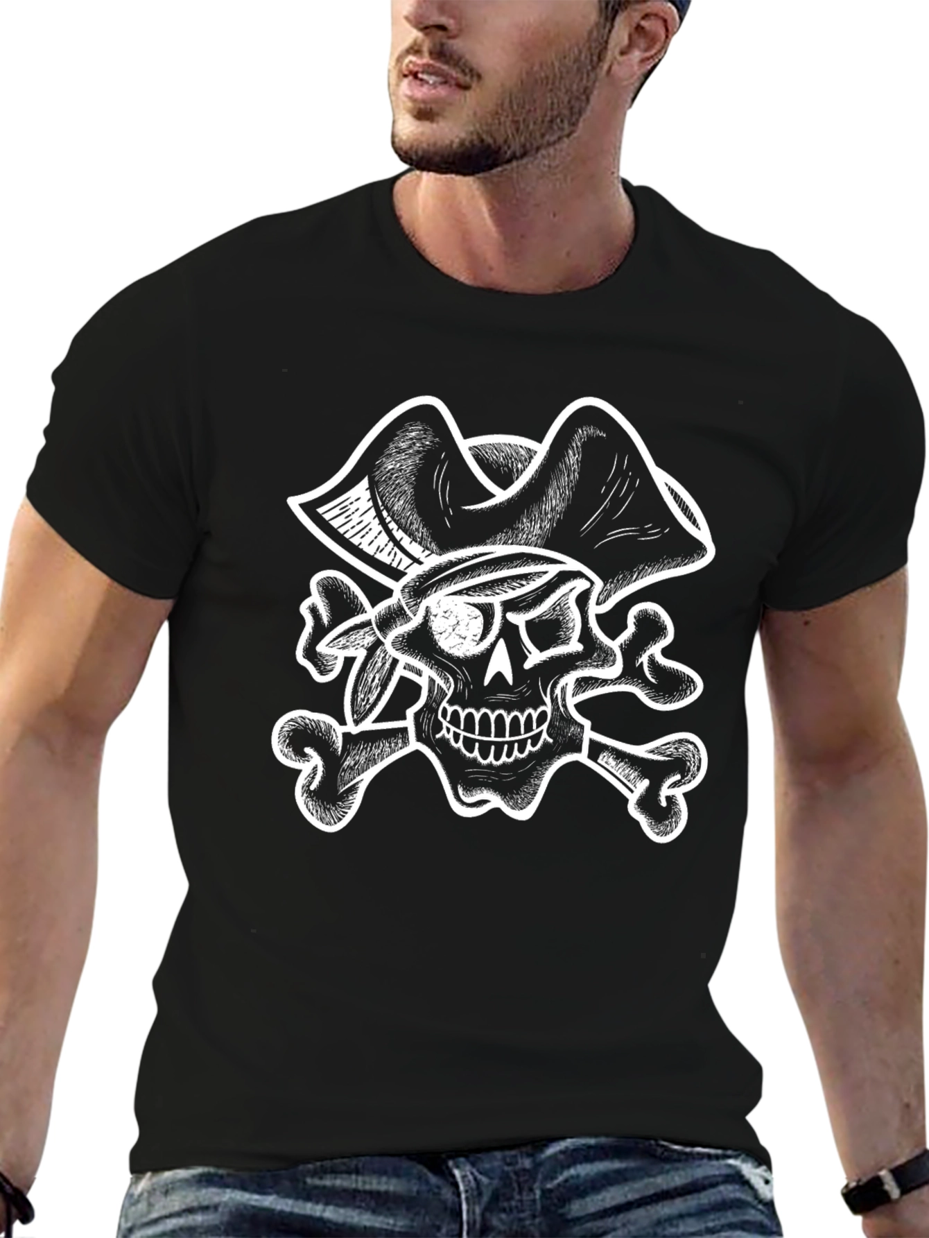 Pirate Skull & Crossbones Graphic Tee