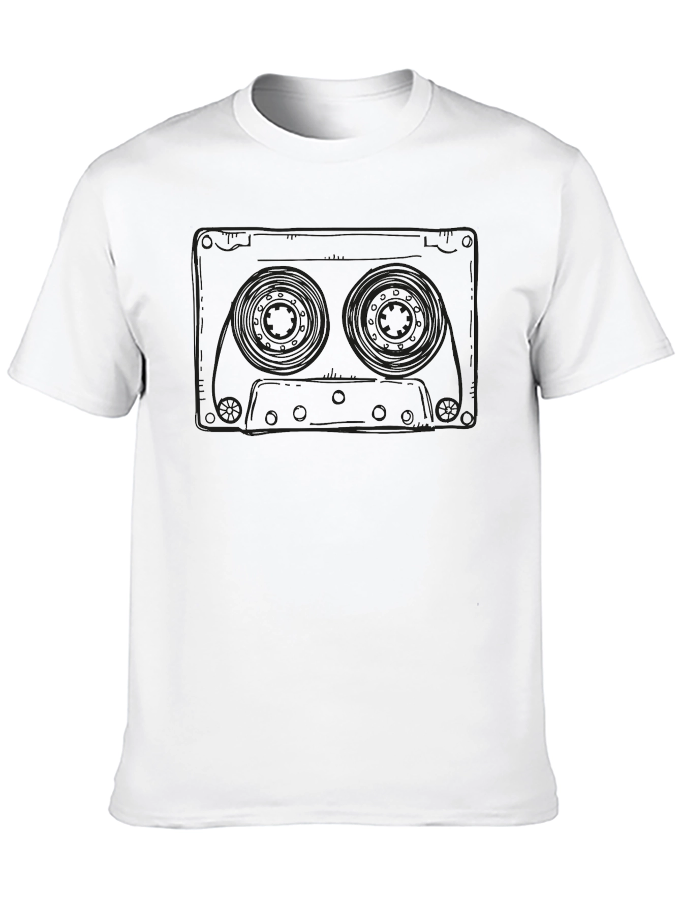 Retro Cassette Tape Graphic Tee - Classic Music Lover
