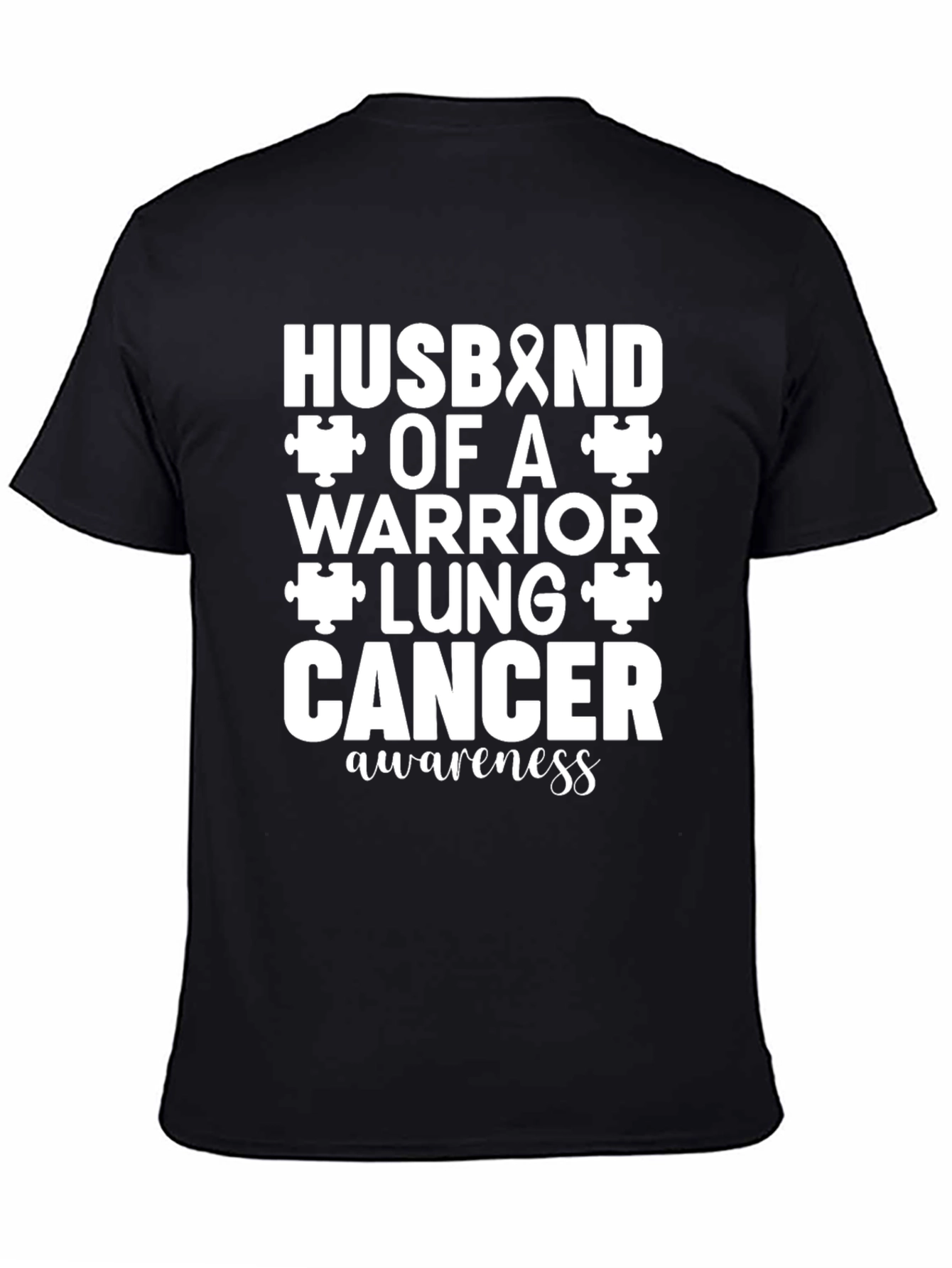 Husband of a Lung Cancer Warrior Awareness T-Shirt