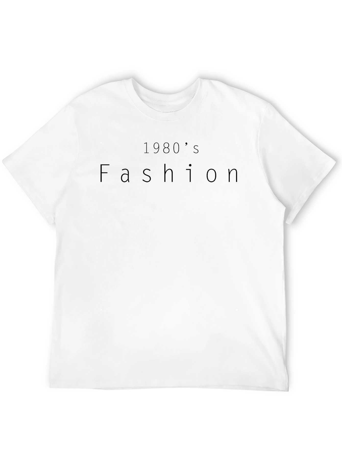 1980s Fashion Black T-Shirt