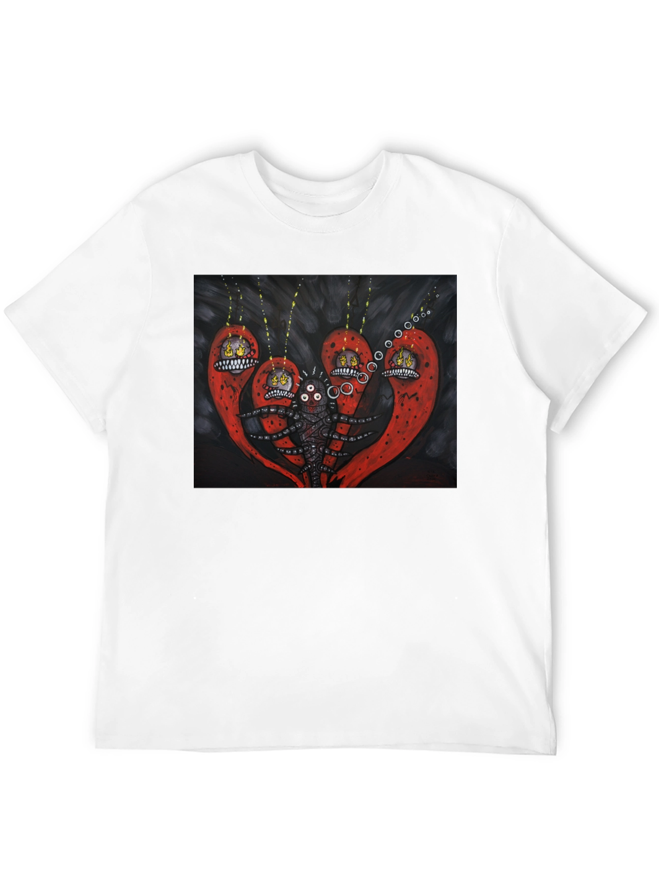 Surreal Creature Graphic Black T-Shirt
