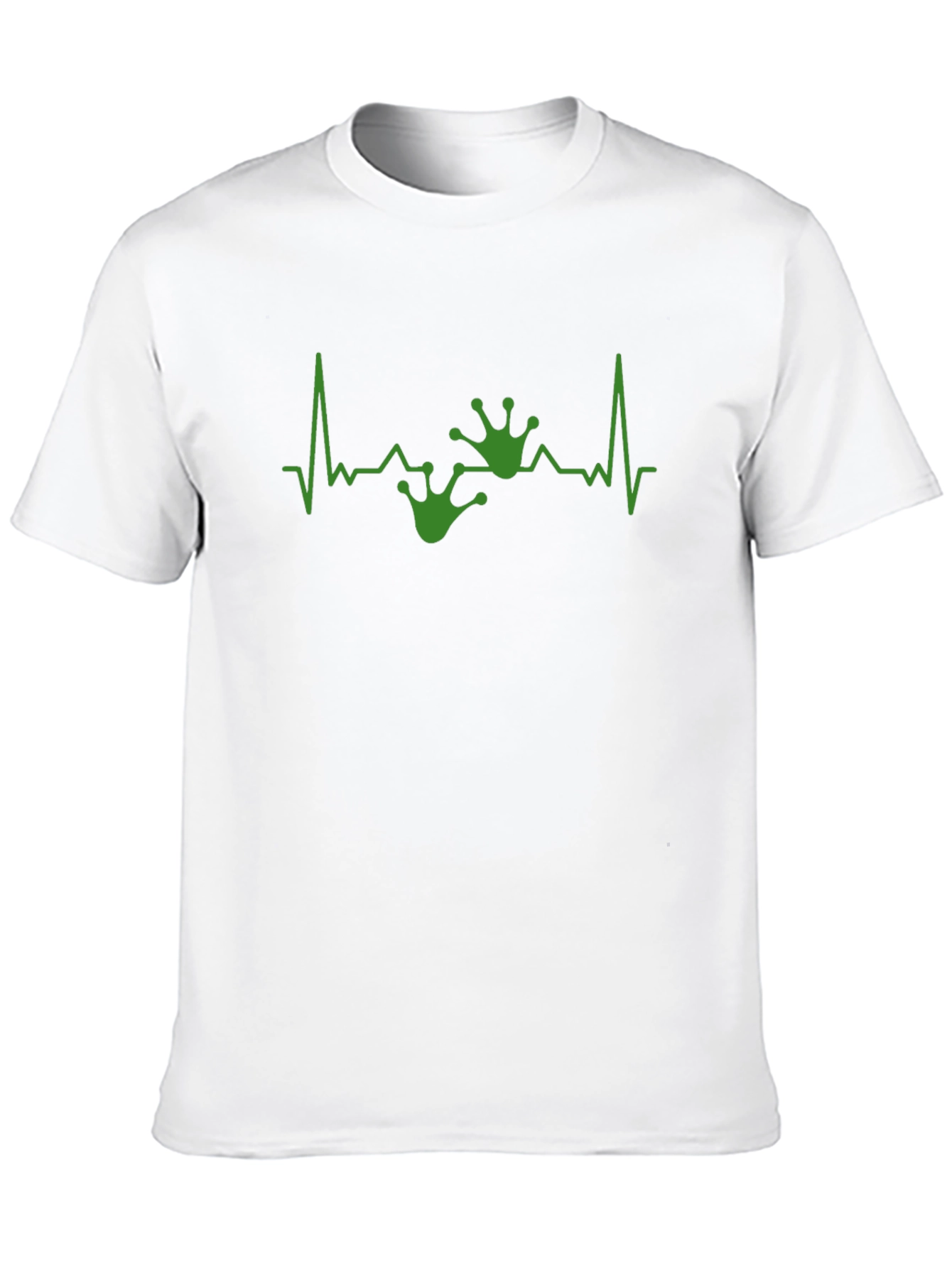 Frog Heartbeat T-Shirt - Green Graphic Tee