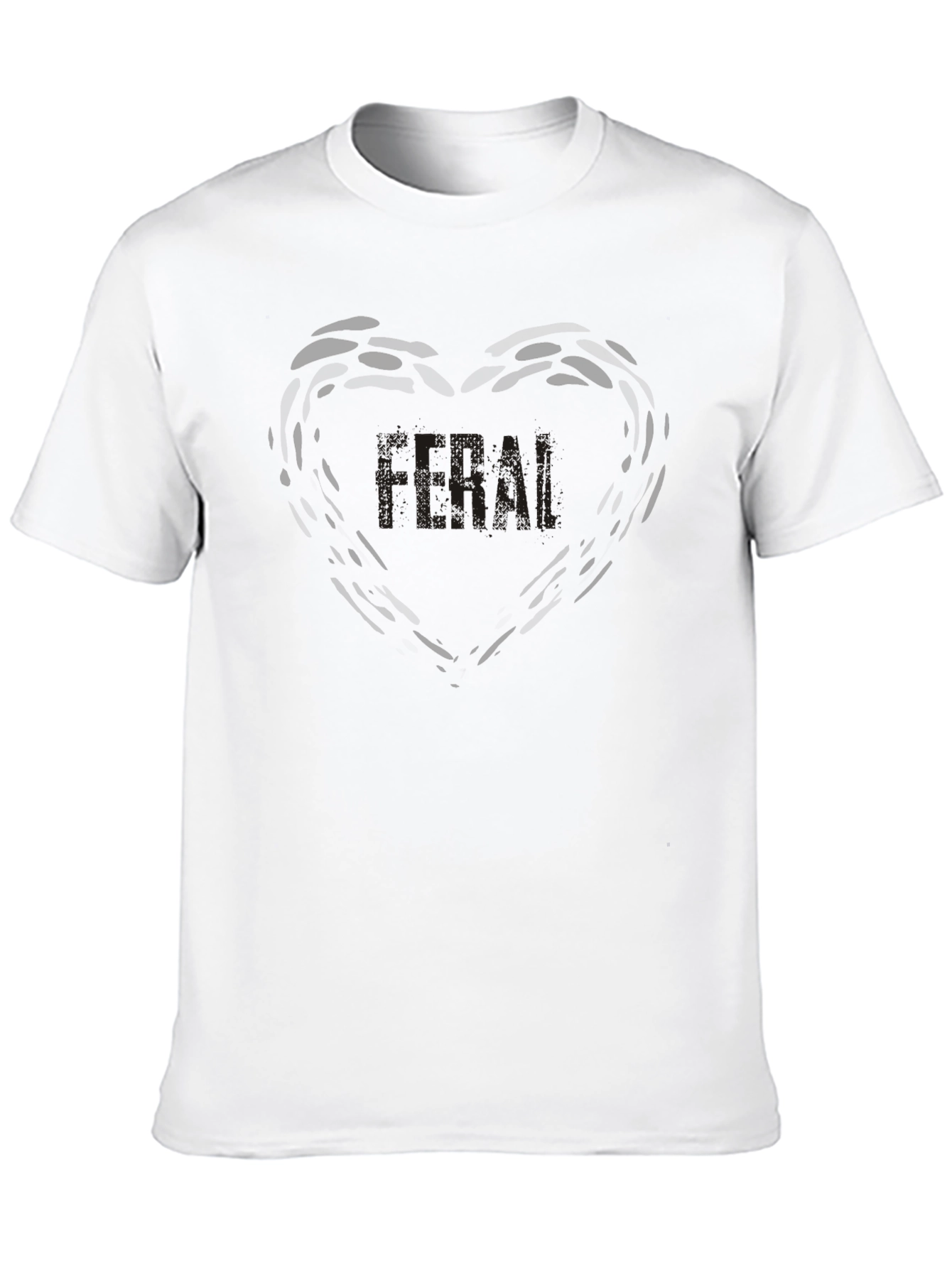 Feral Graphic Tee - Black Cotton Comfort