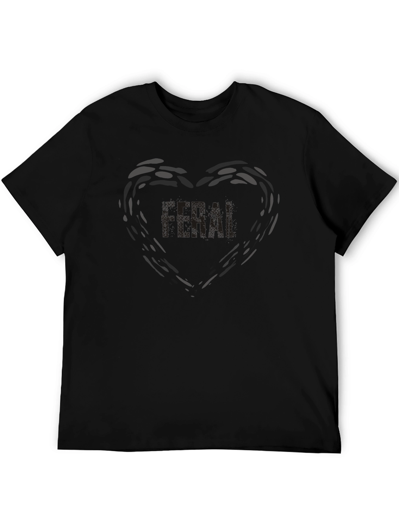 Feral Graphic Tee - Black Cotton Comfort