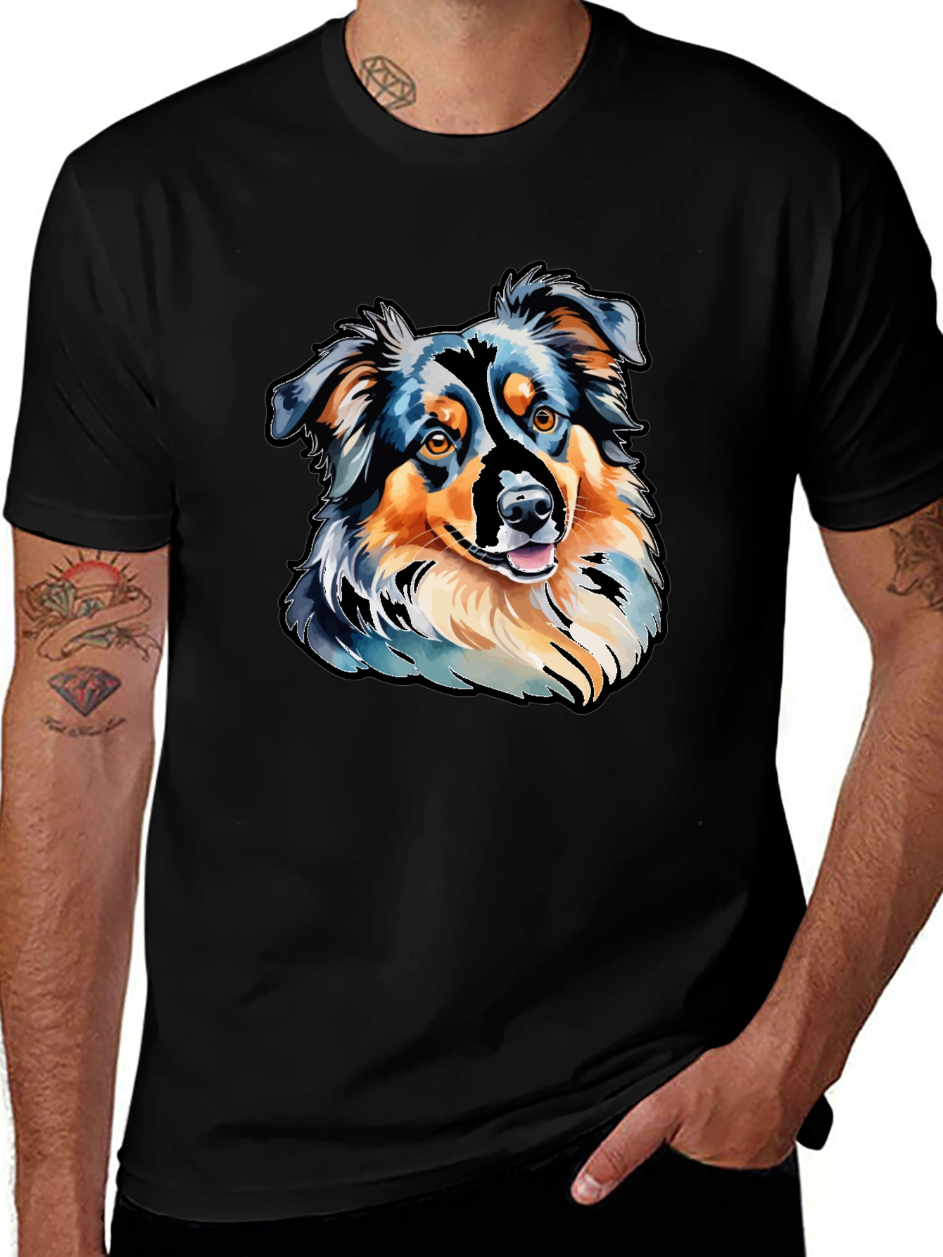 Aussie Dog Art T-Shirt