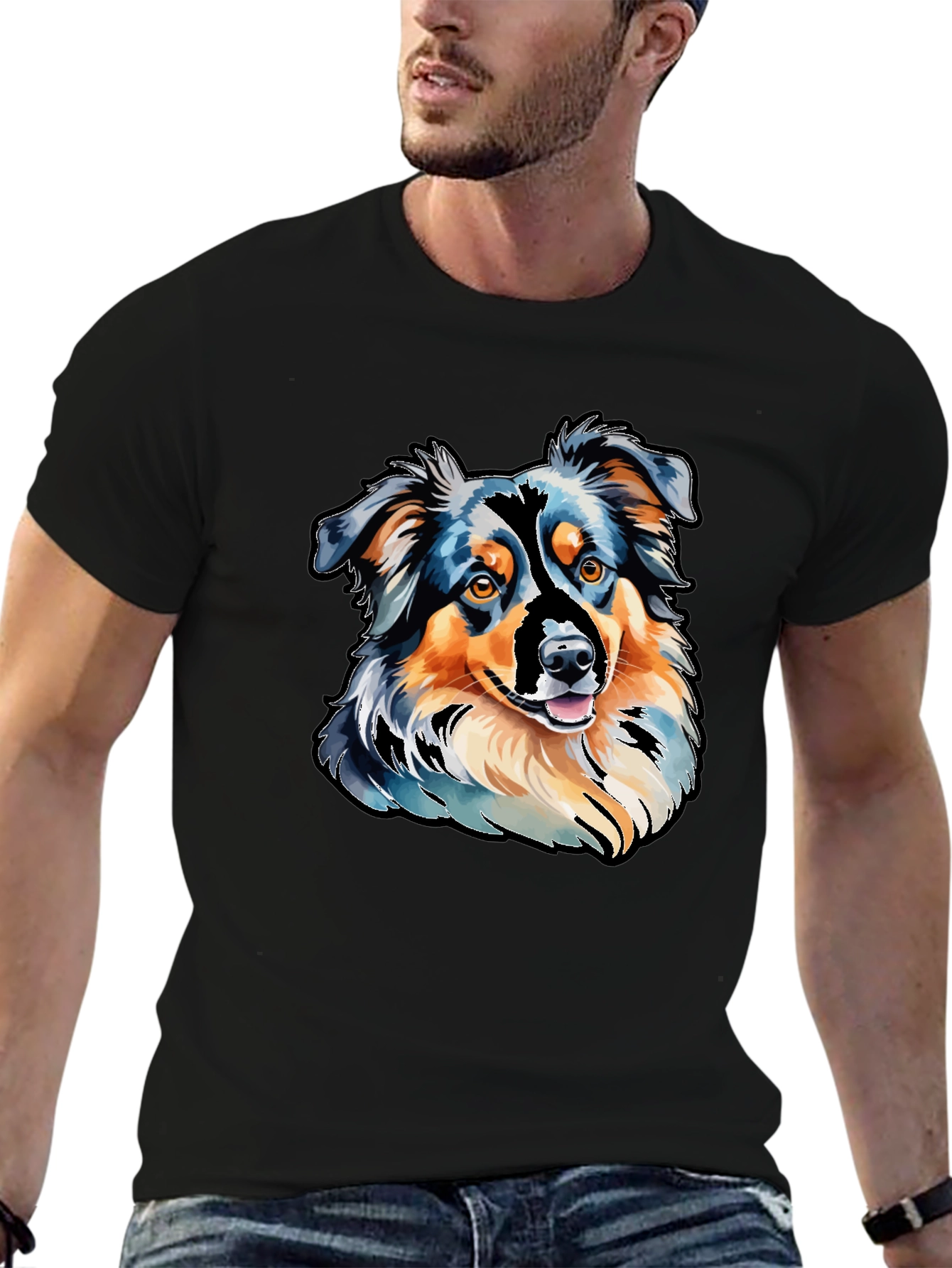 Aussie Dog Art T-Shirt