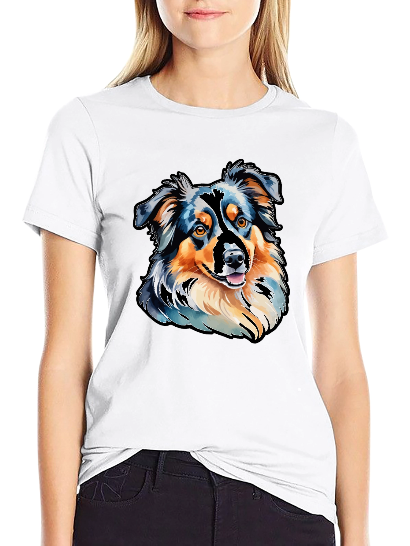 Aussie Dog Art T-Shirt