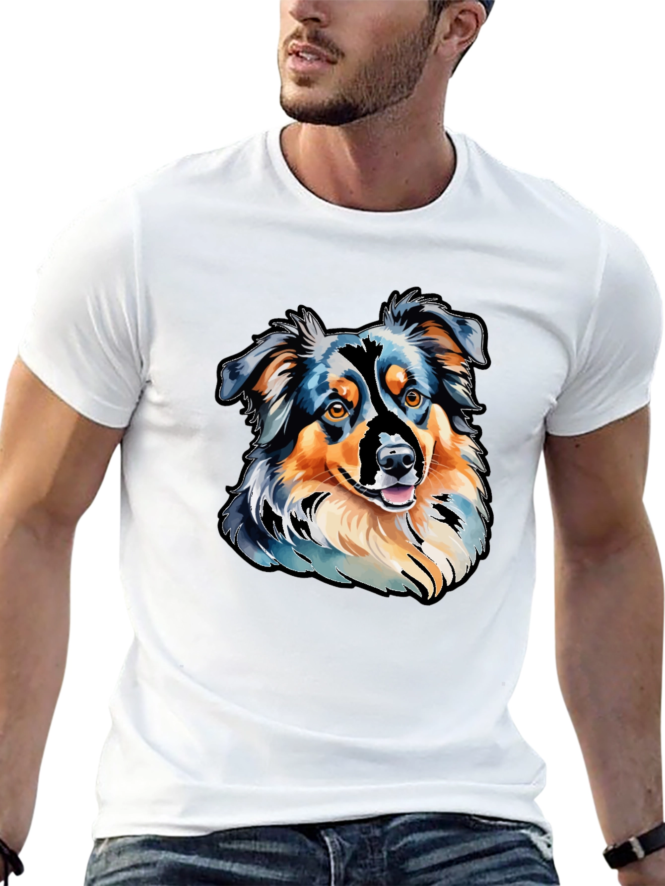 Aussie Dog Art T-Shirt
