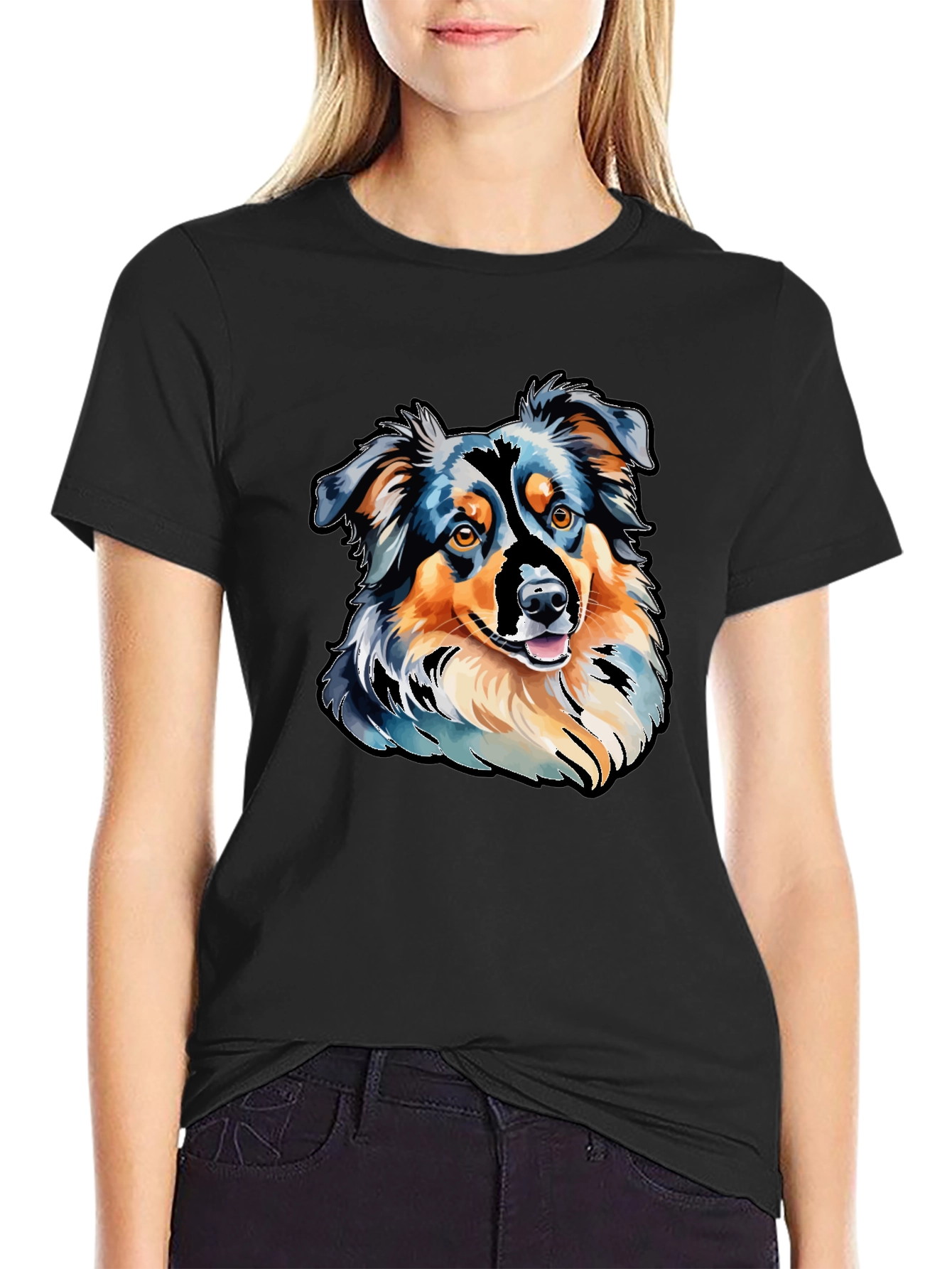 Aussie Dog Art T-Shirt