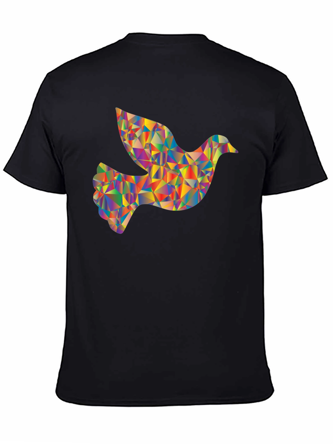 Geometric Dove Graphic T-Shirt