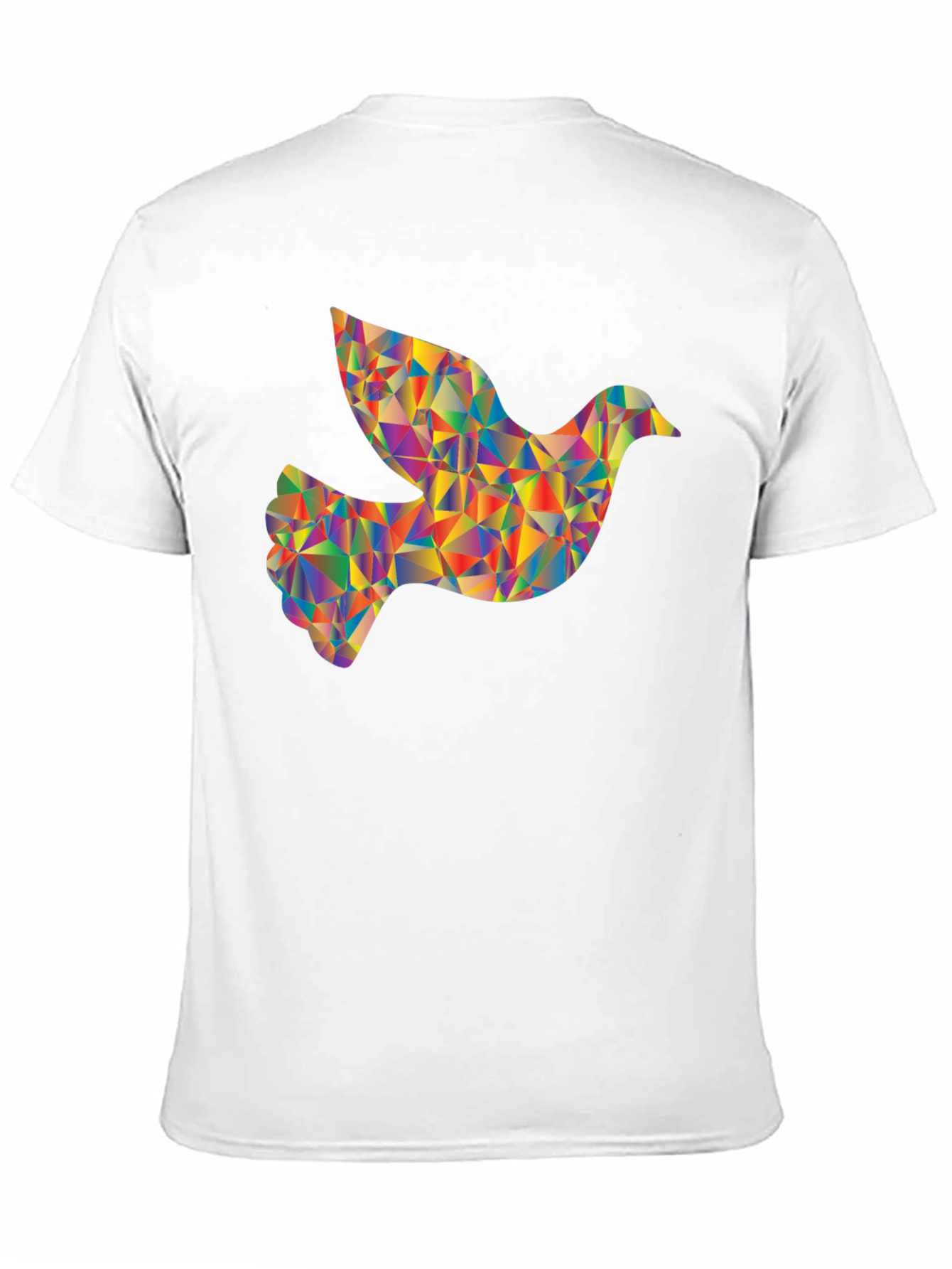 Geometric Dove Graphic T-Shirt