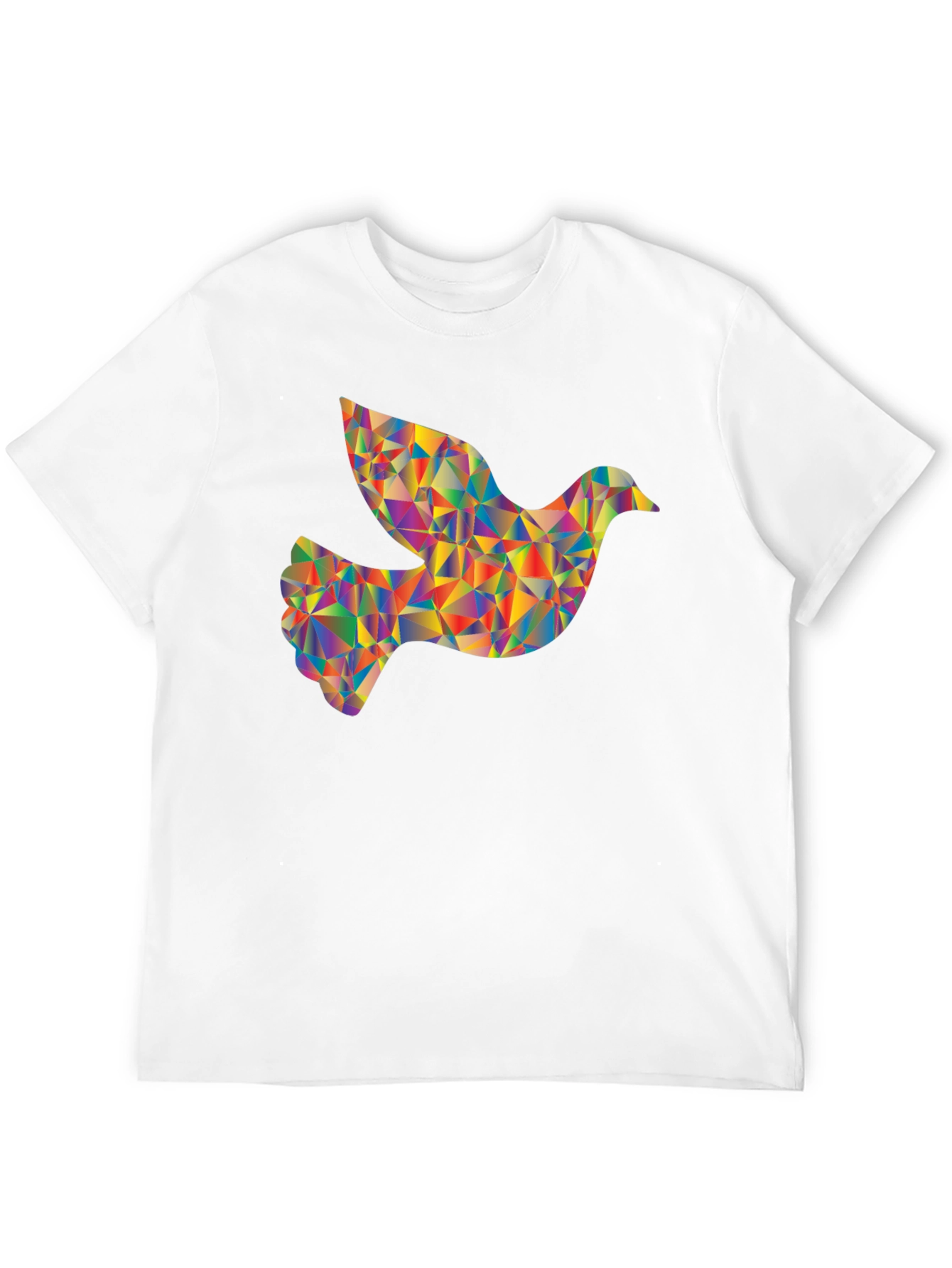Geometric Dove Graphic T-Shirt