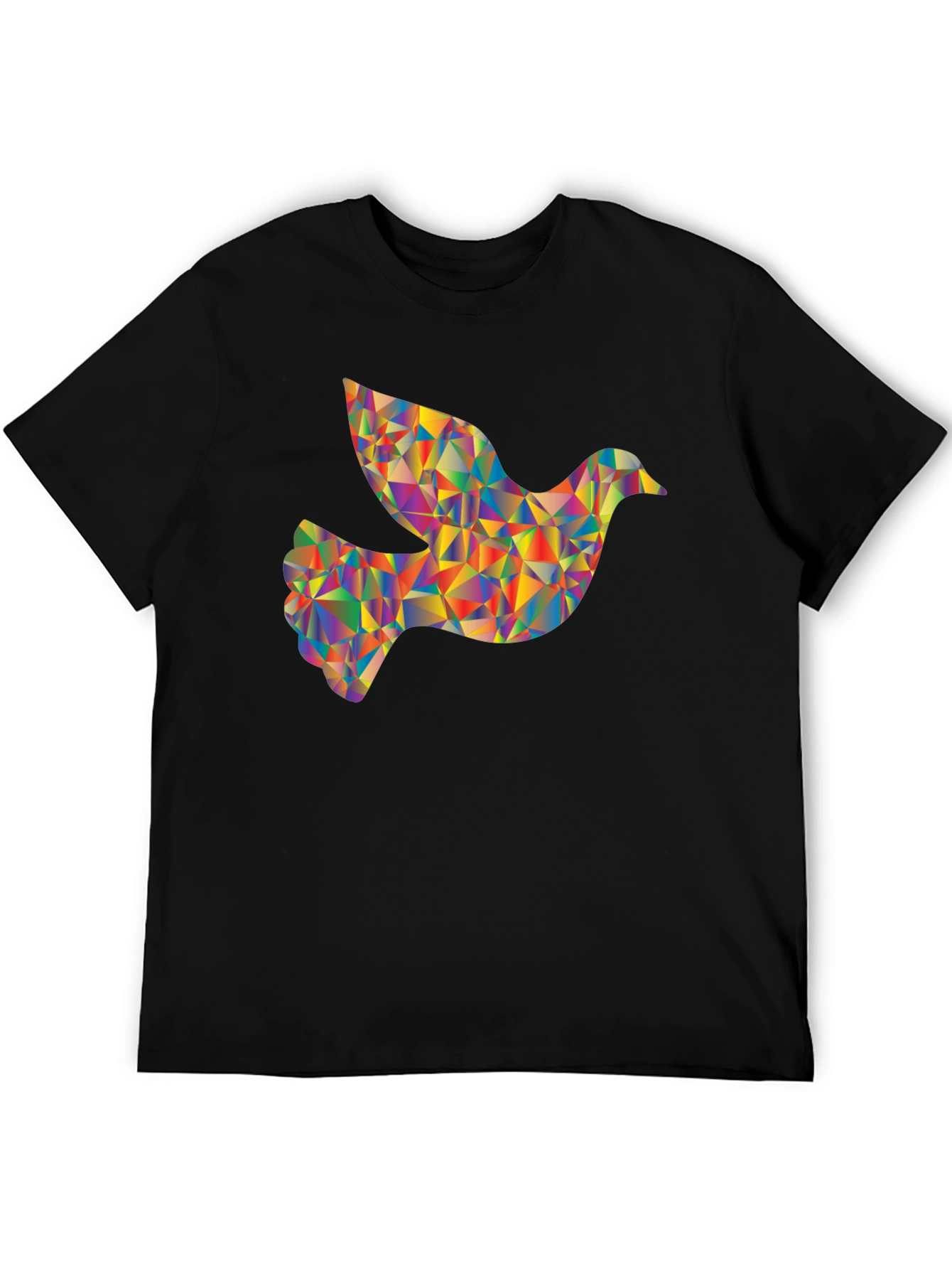Geometric Dove Graphic T-Shirt
