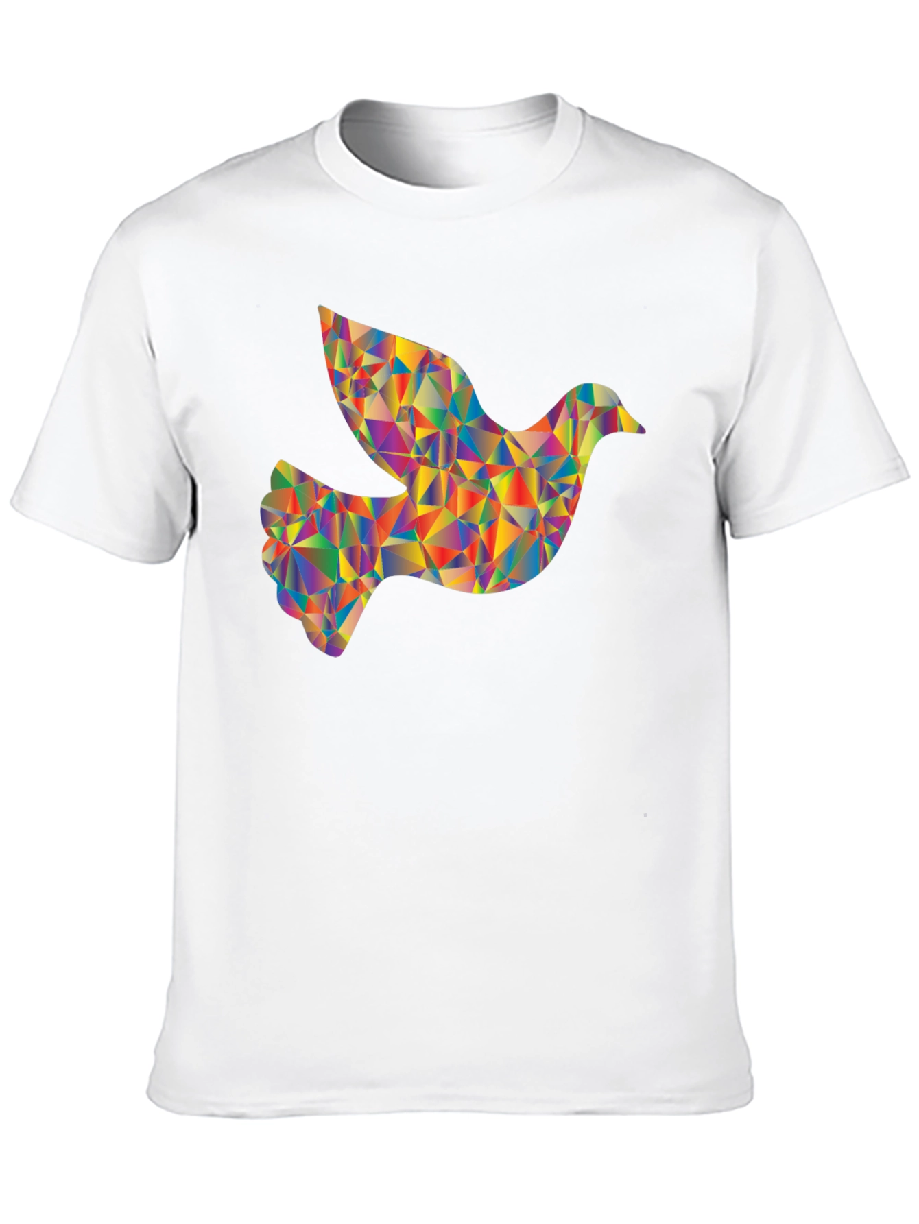 Geometric Dove Graphic T-Shirt