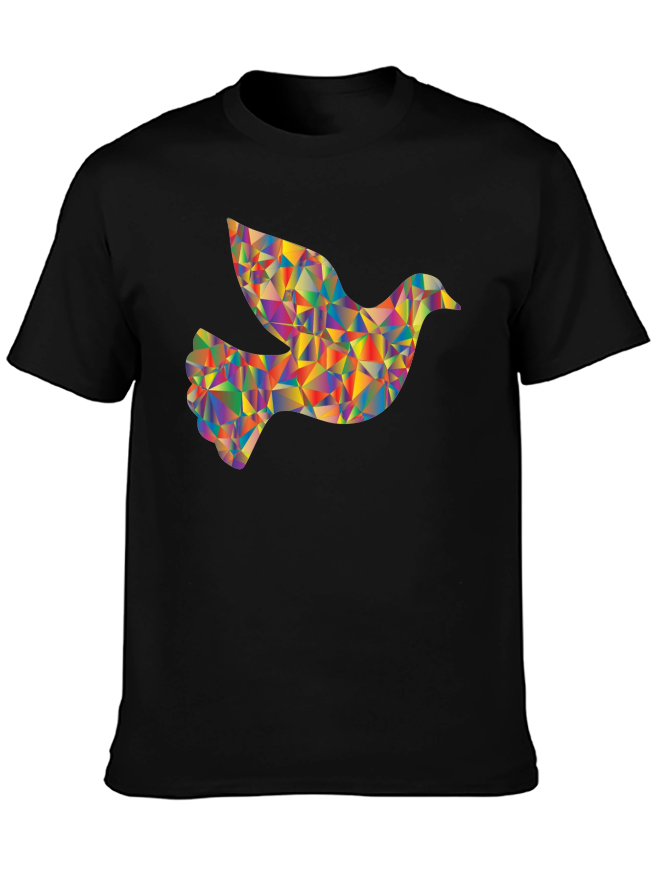 Geometric Dove Graphic T-Shirt