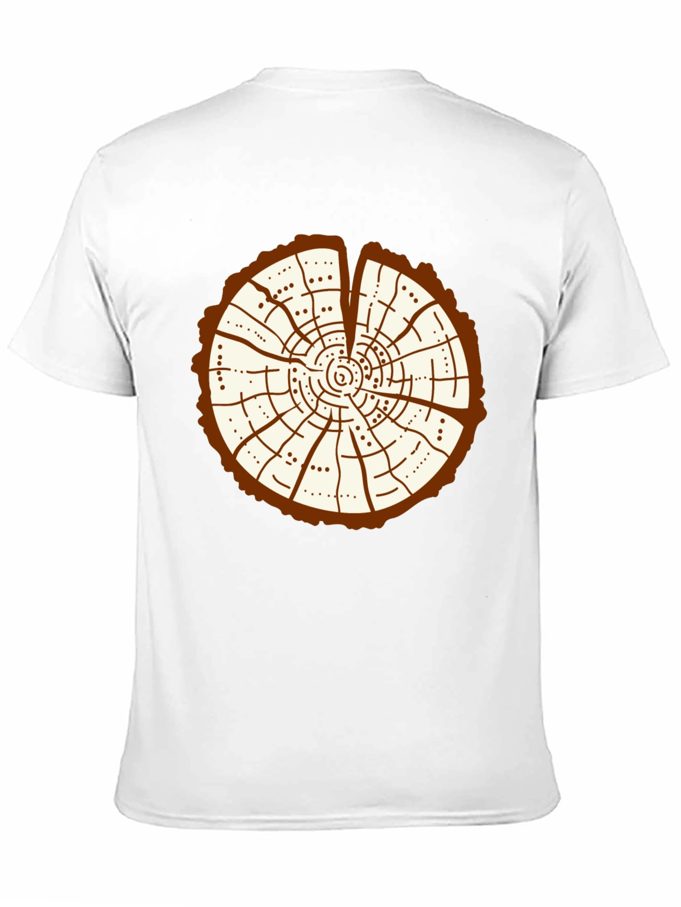 Tree Ring Graphic Tee - Unique Nature Design