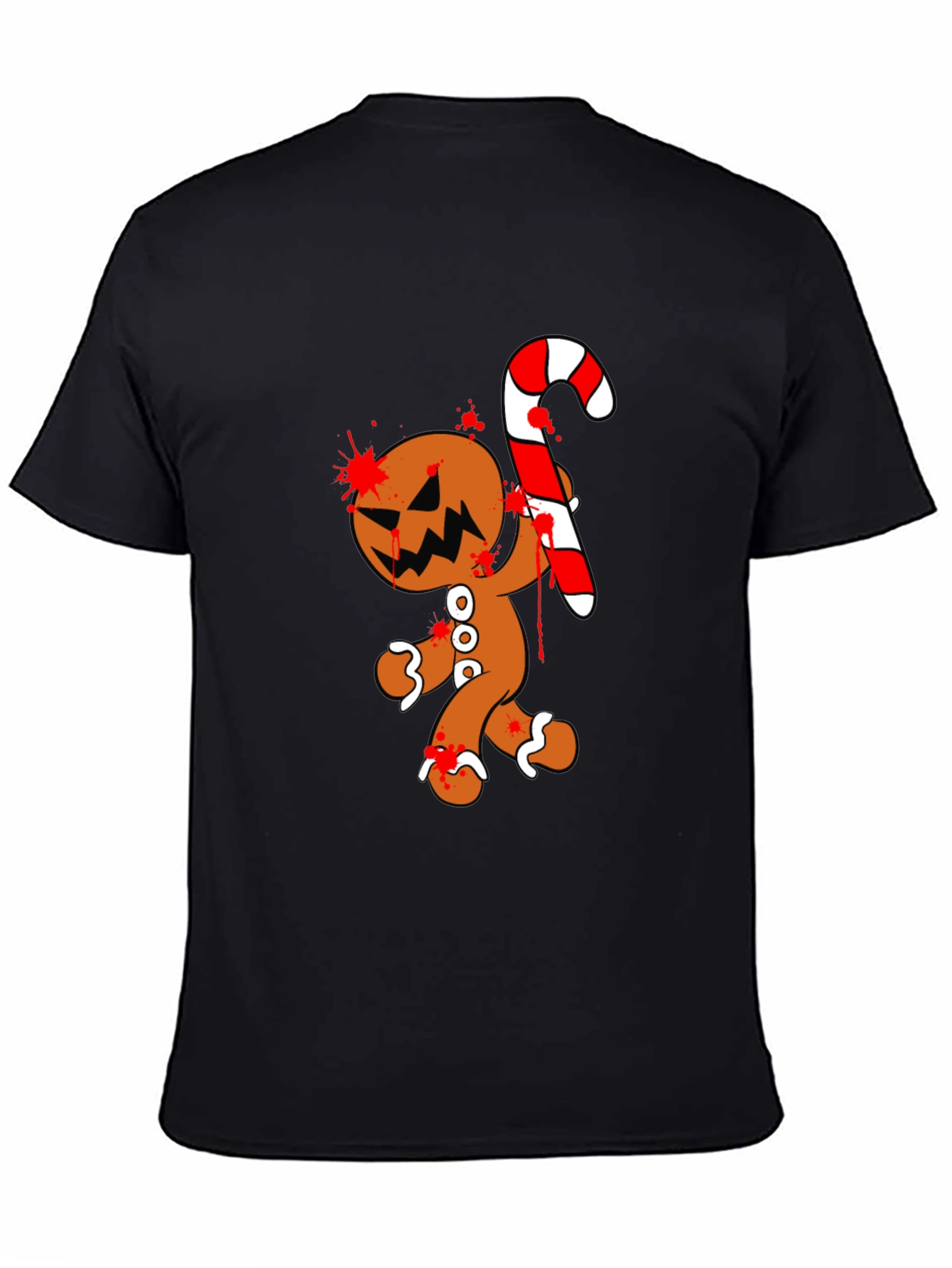Bloody Gingerbread Horror Graphic Tee