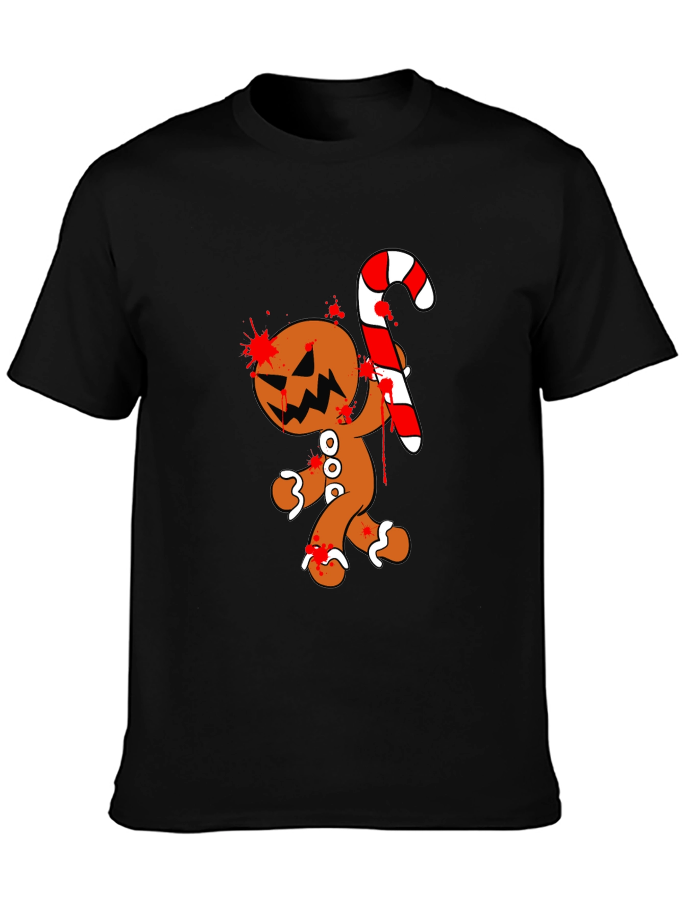 Bloody Gingerbread Horror Graphic Tee