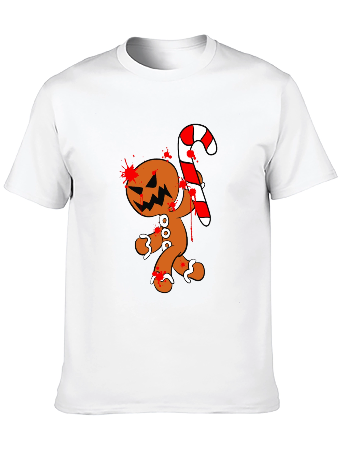 Bloody Gingerbread Horror Graphic Tee