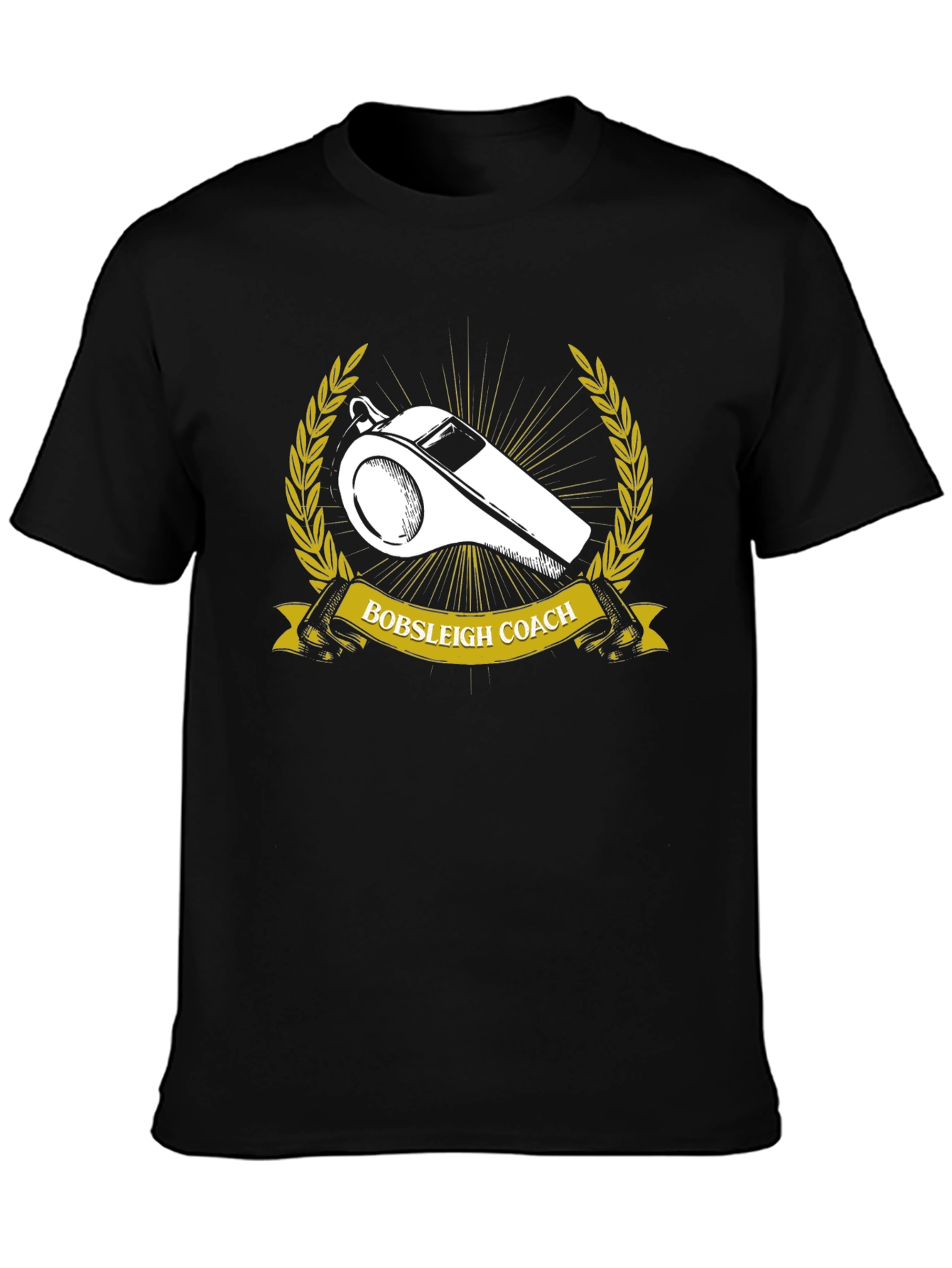 Bobsleigh Coach Graphic Tee - Black