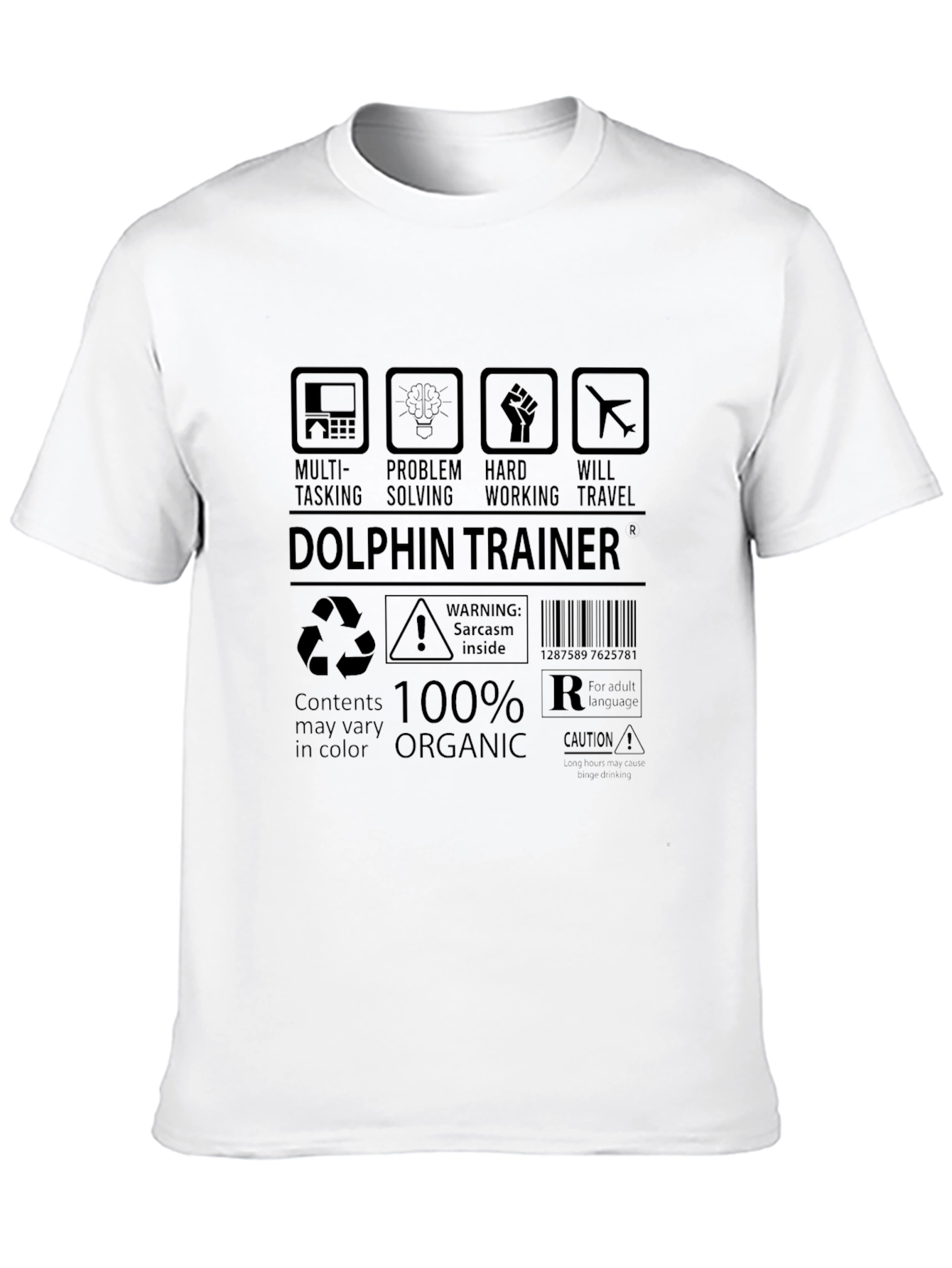 Dolphin Trainer T-Shirt - Multi-Tasking Organic Cotton Blend
