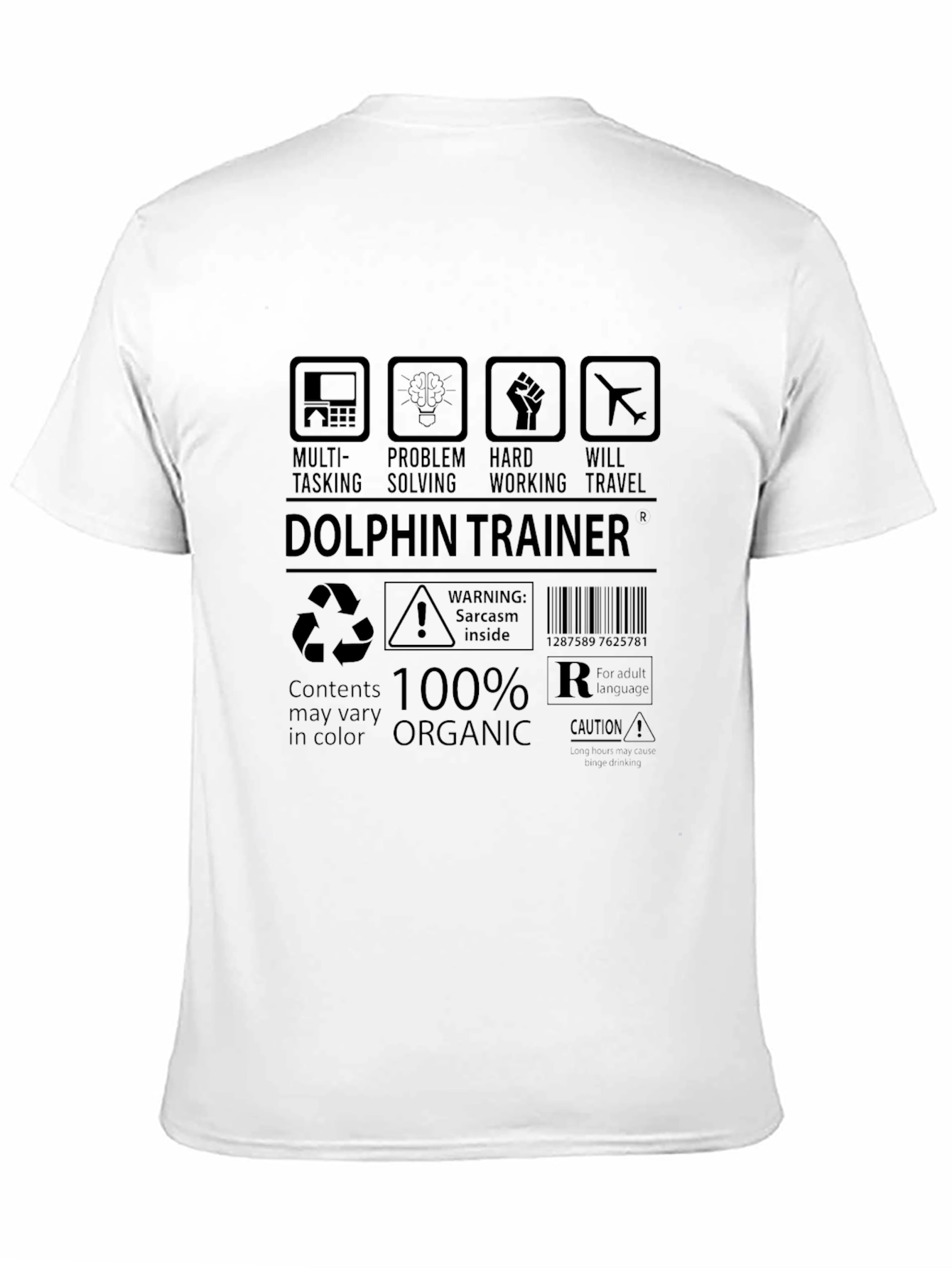 Dolphin Trainer T-Shirt - Multi-Tasking Organic Cotton Blend
