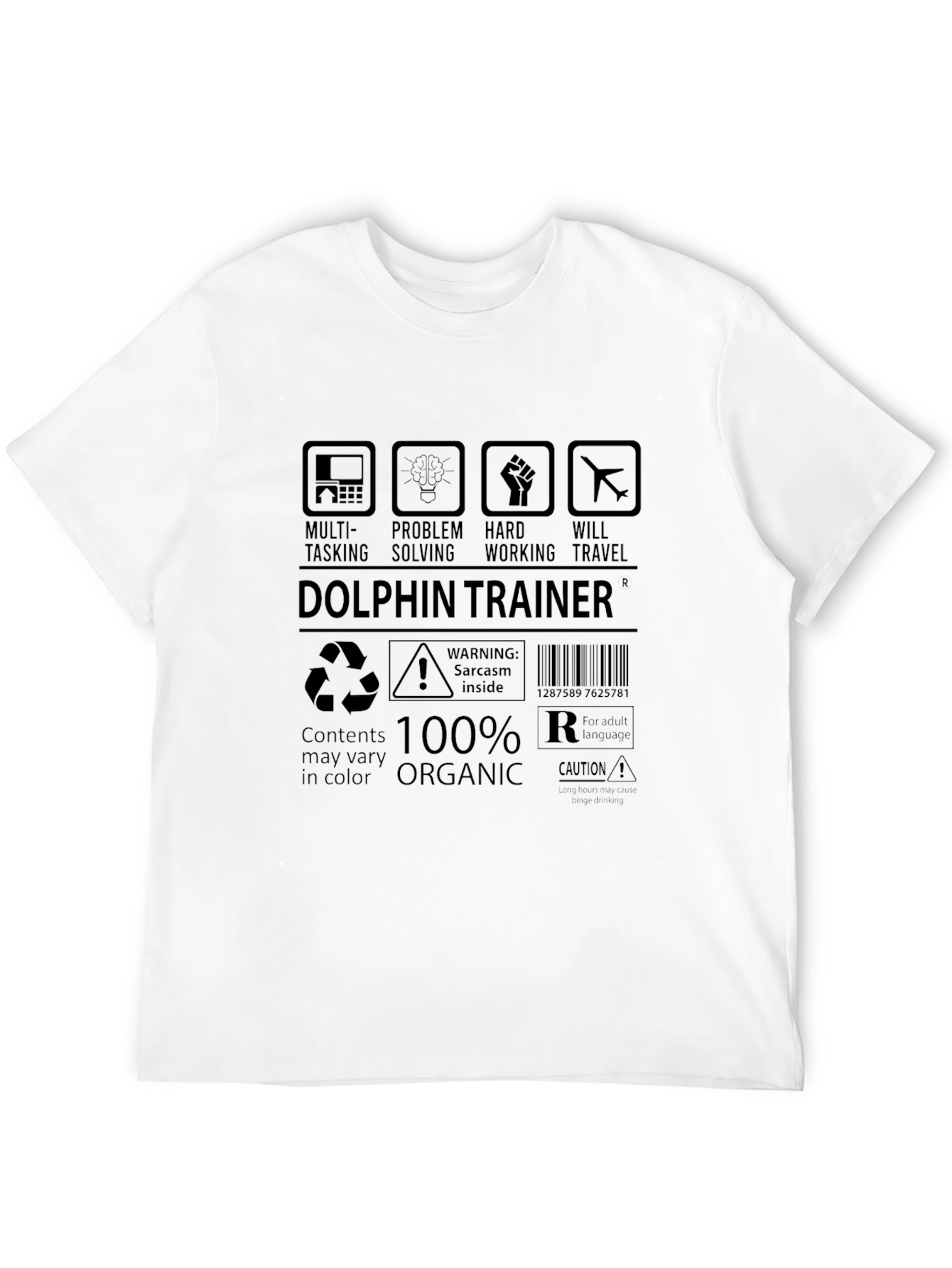 Dolphin Trainer T-Shirt - Multi-Tasking Organic Cotton Blend
