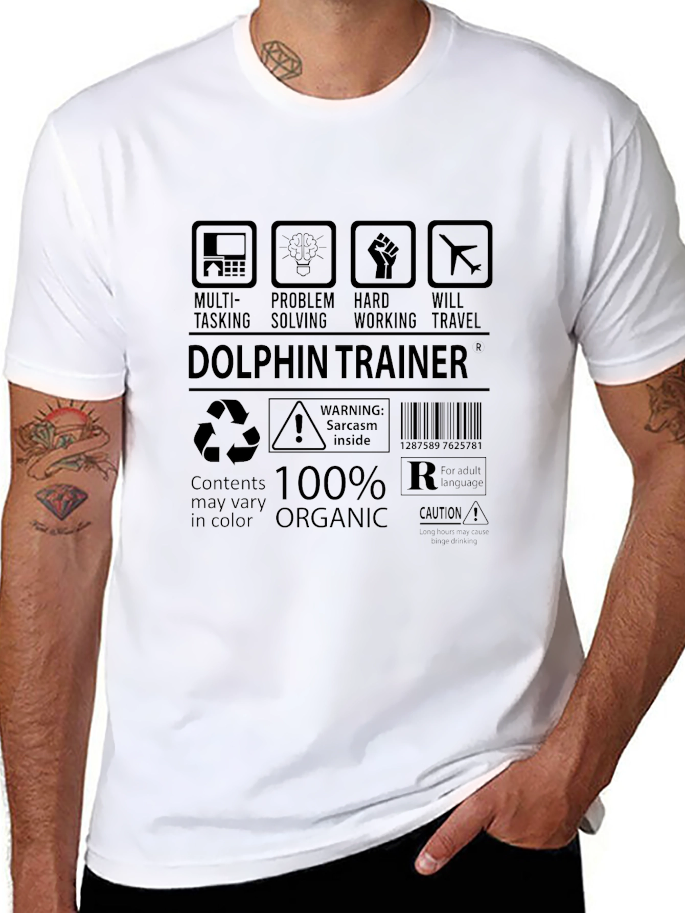 Dolphin Trainer T-Shirt - Multi-Tasking Organic Cotton Blend
