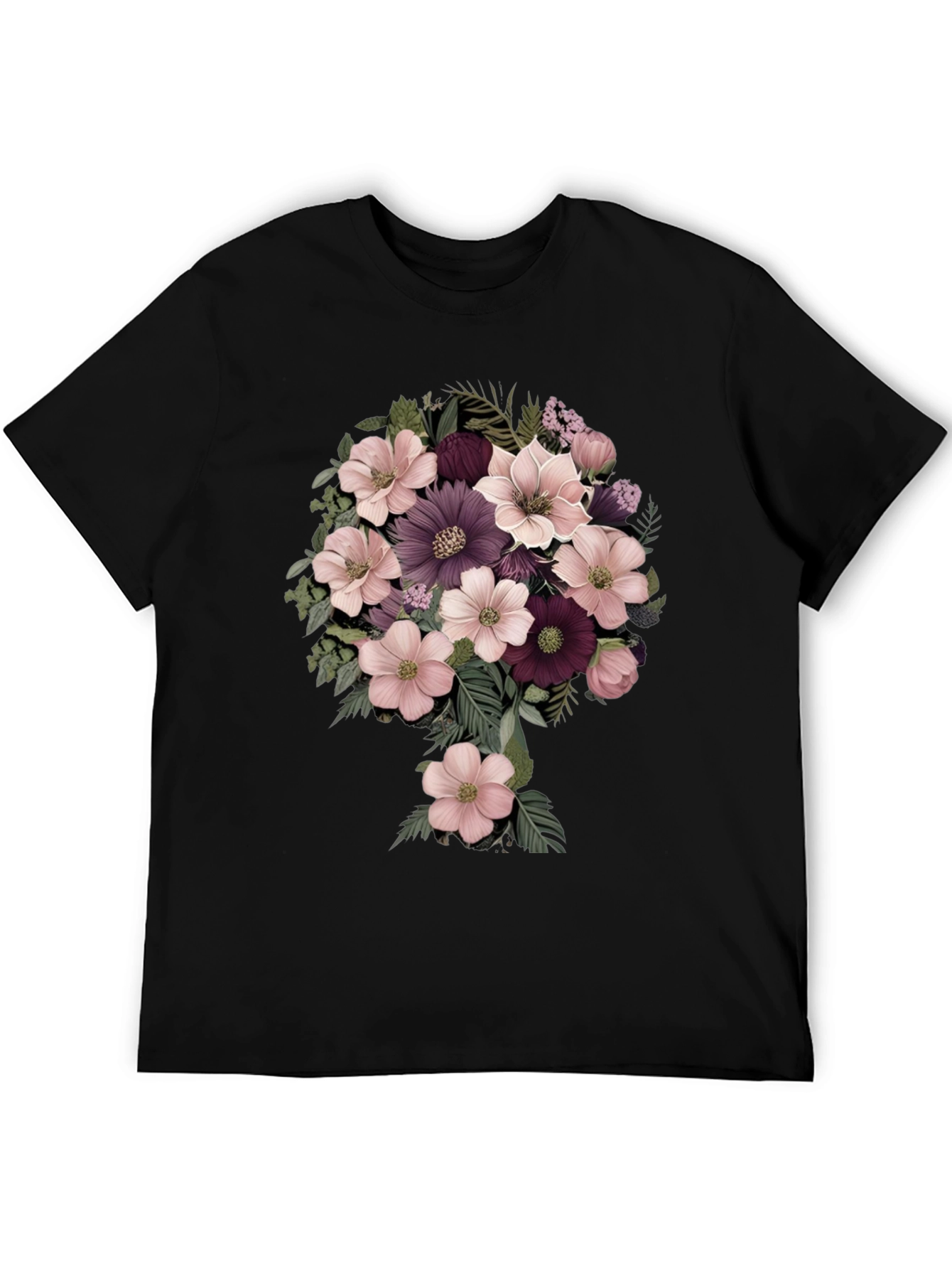 Floral Bouquet Graphic Tee - Stylish Comfort