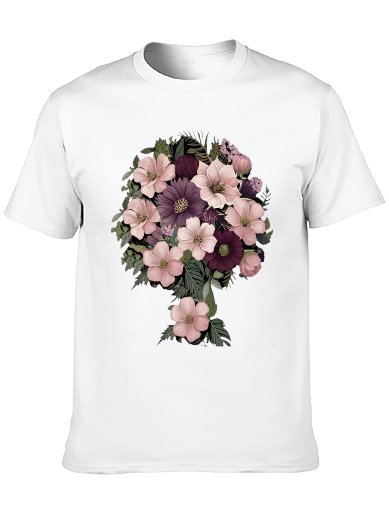 Floral Bouquet Graphic Tee - Stylish Comfort