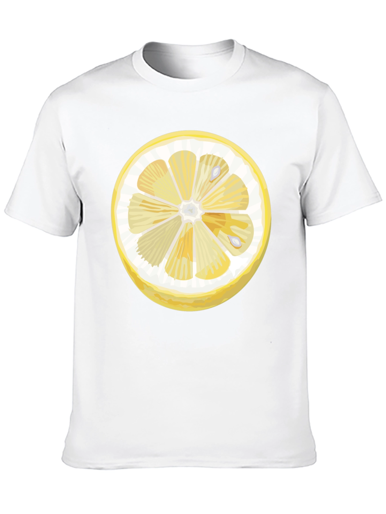 Lemon Slice Graphic Black T-Shirt