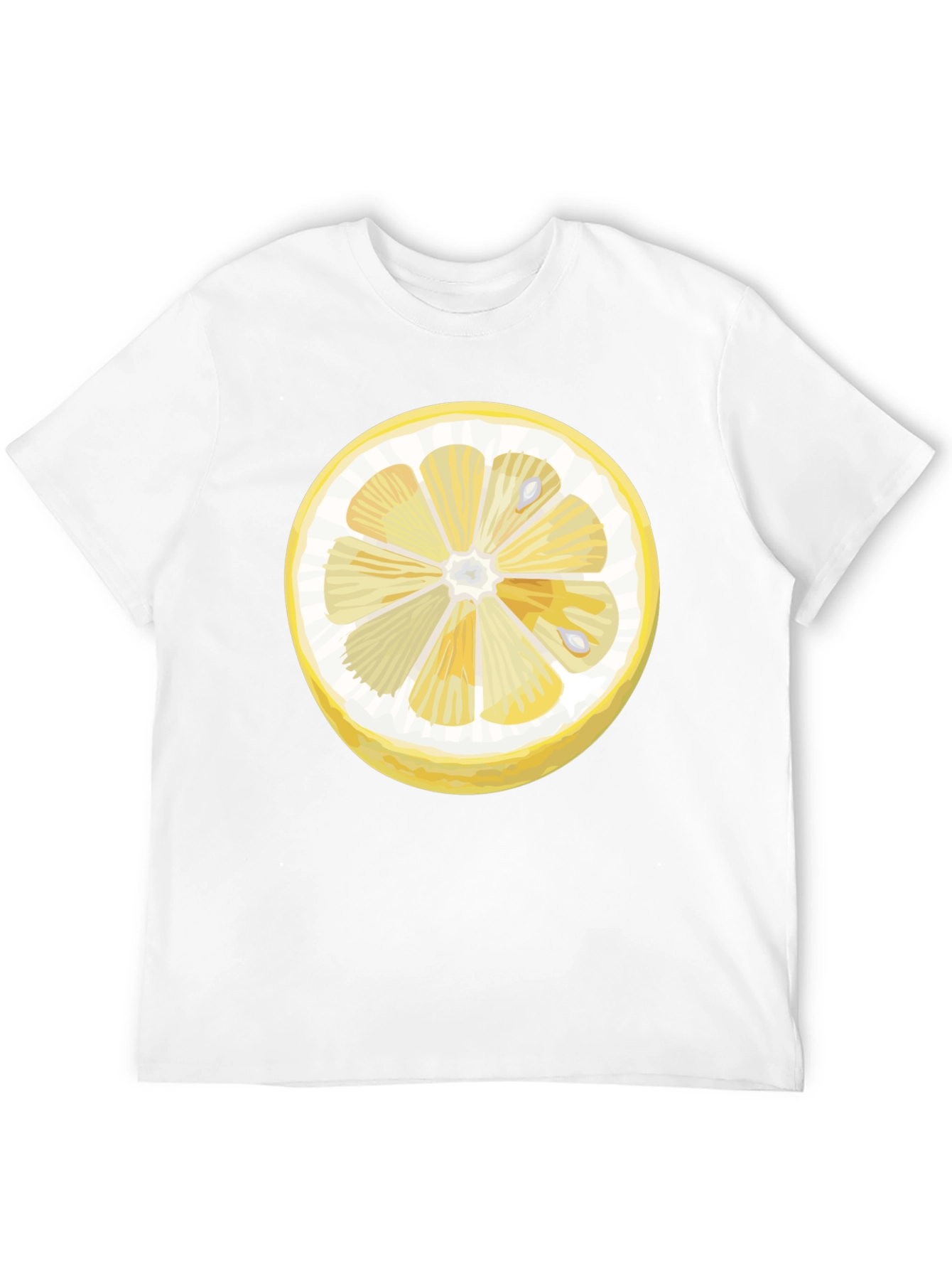 Lemon Slice Graphic Black T-Shirt