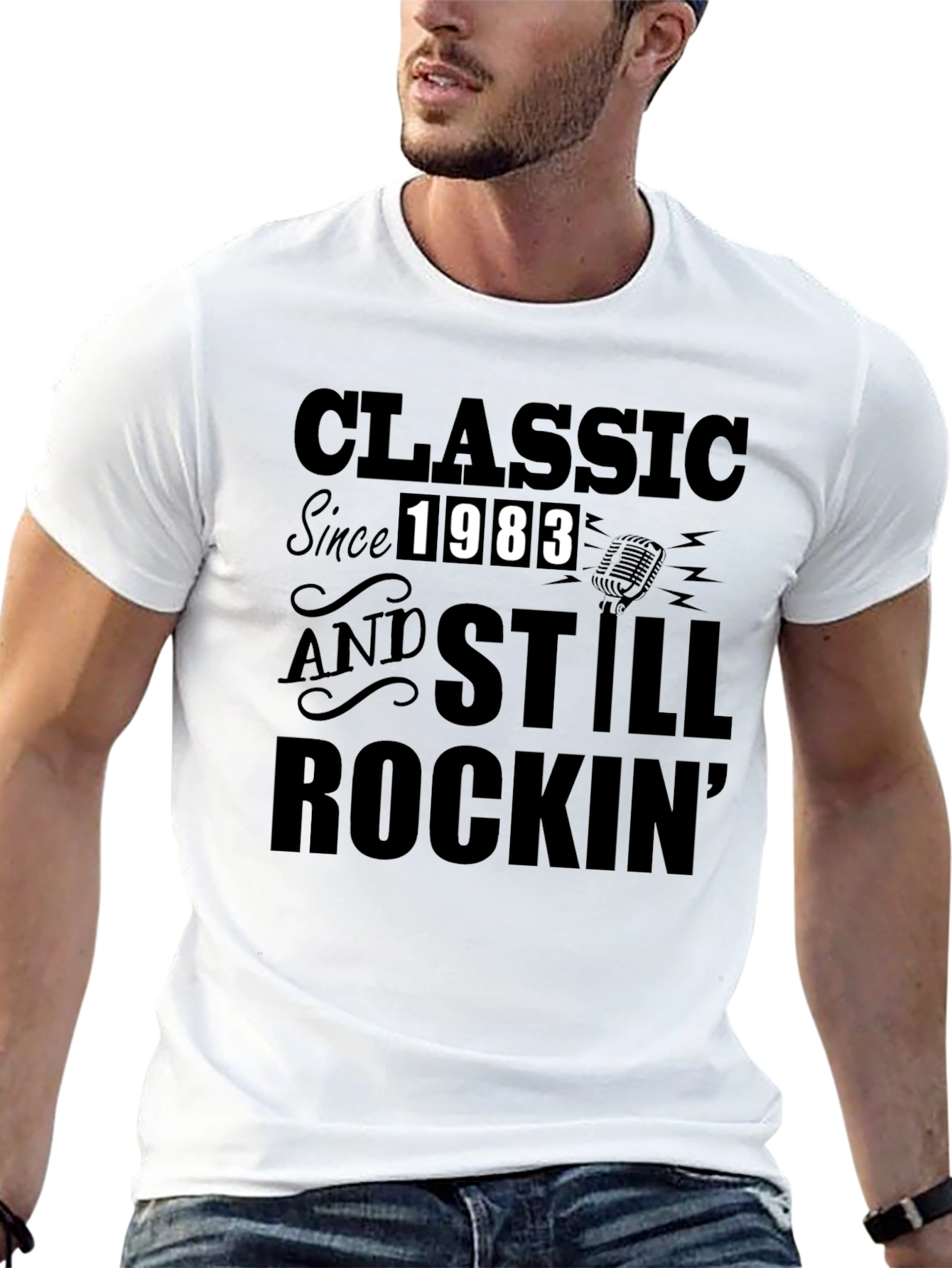 Classic Since 1983 Rockin Graphic T-Shirt