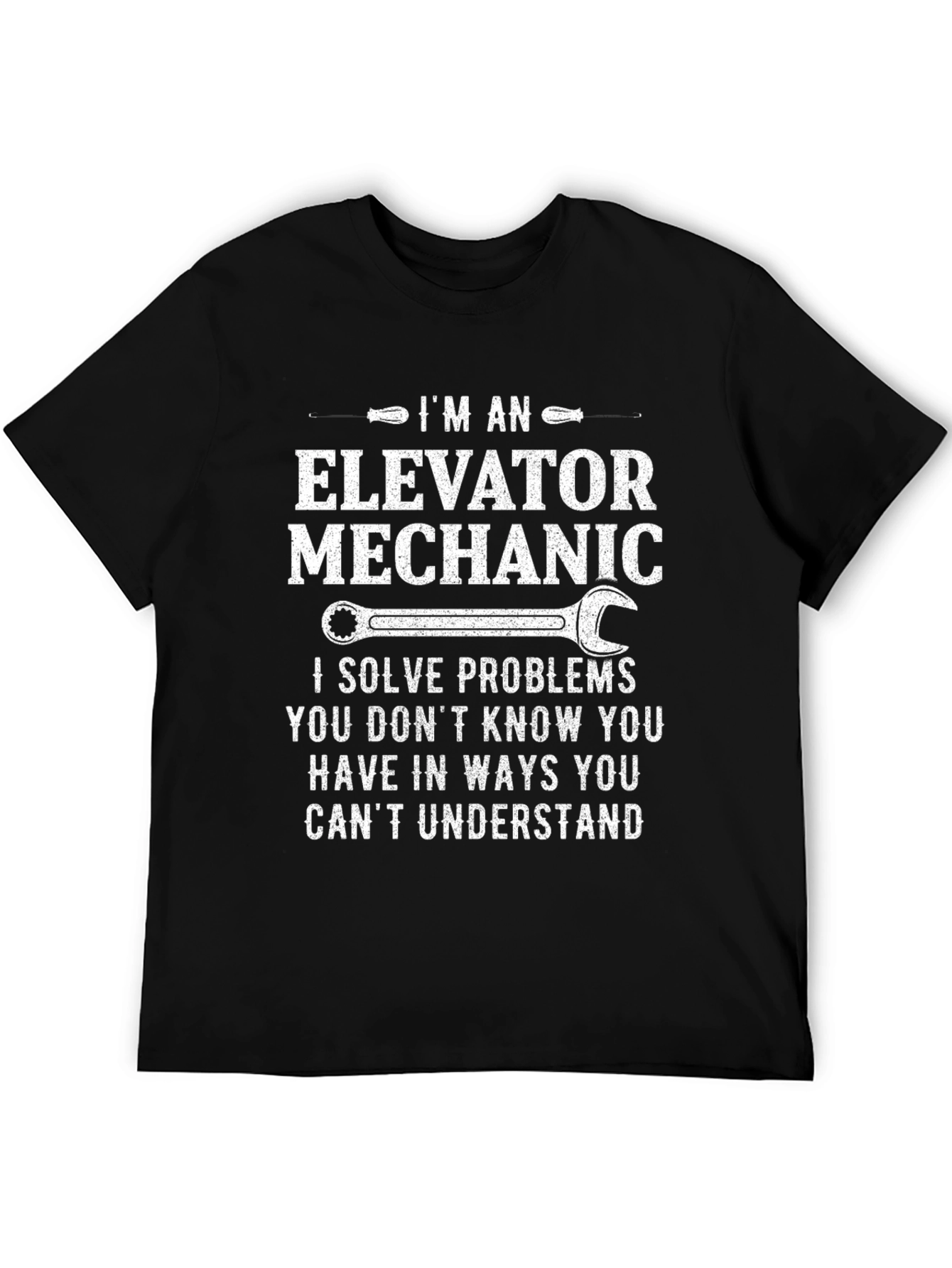 Elevator Mechanic T-Shirt: Problem Solver