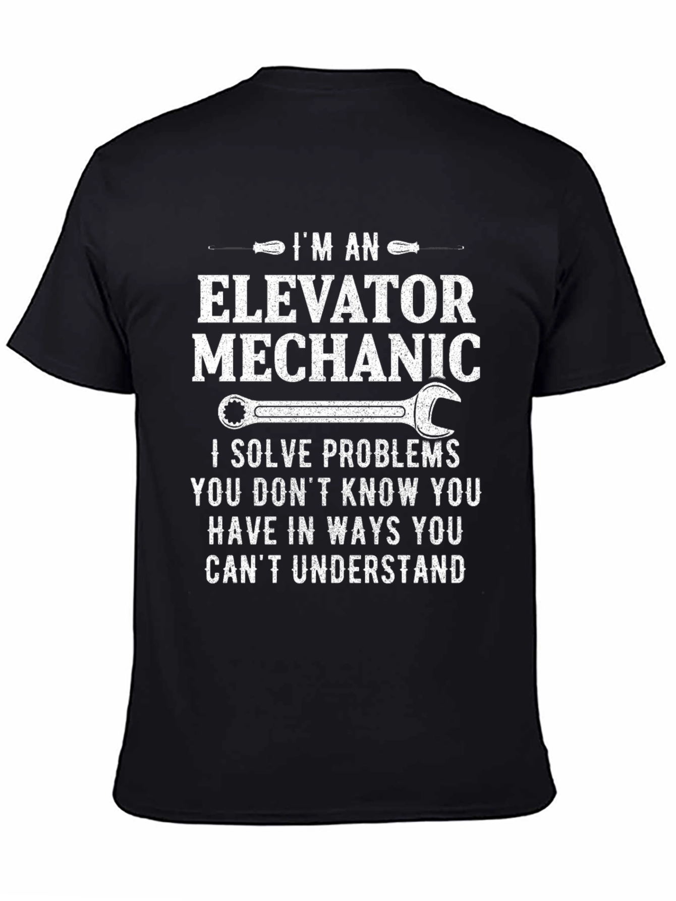 Elevator Mechanic T-Shirt: Problem Solver