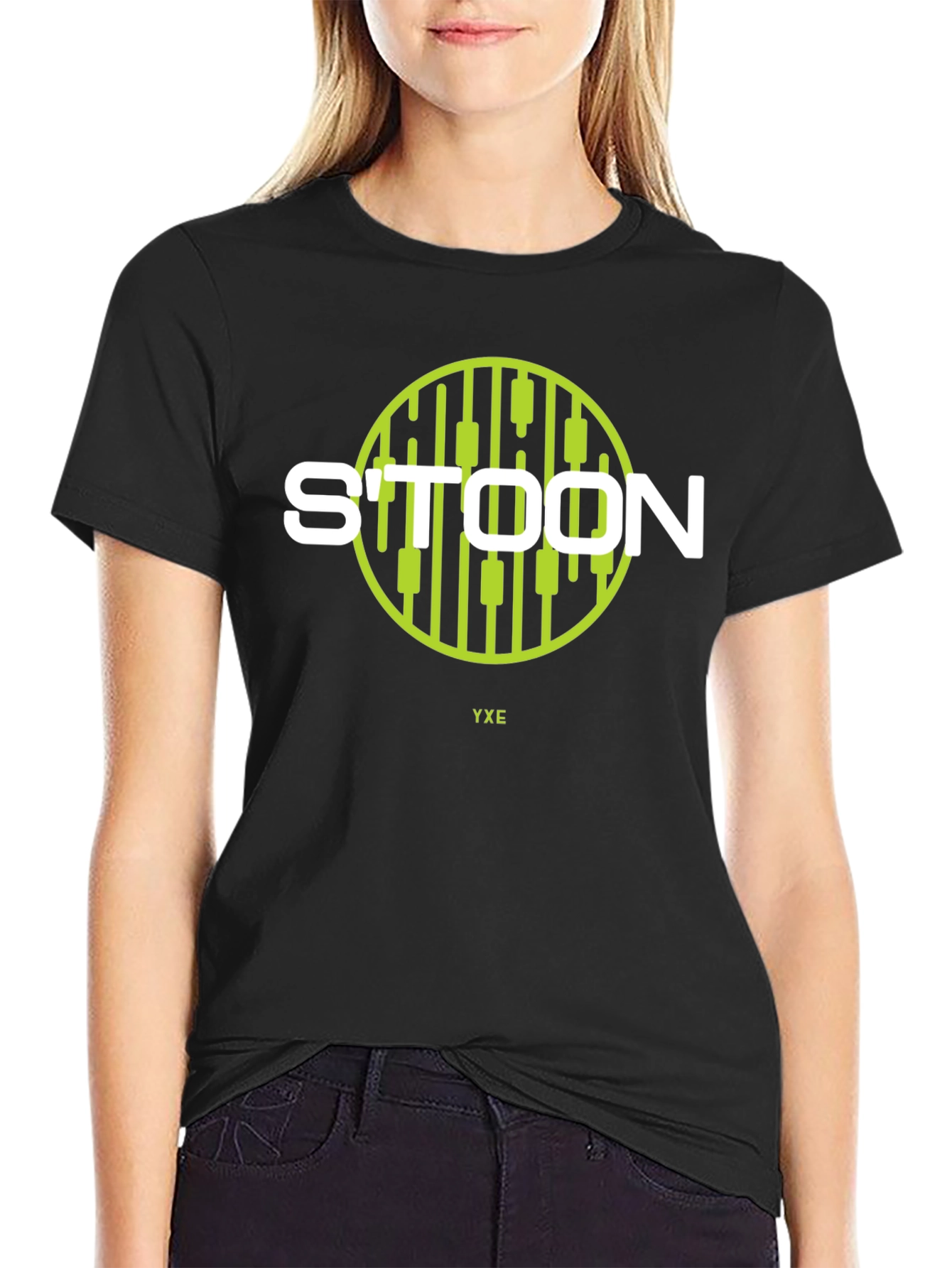 STOON YXE Black Graphic Tee